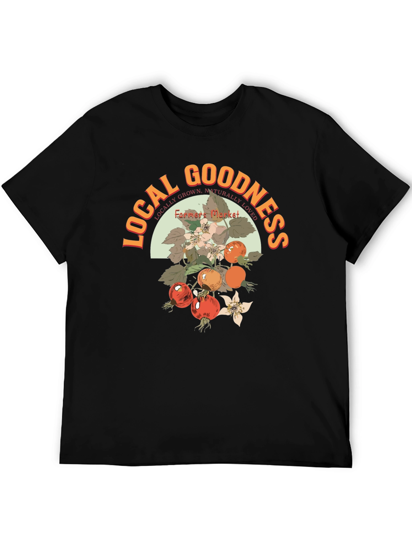 Local Goodness Farmers Market Graphic Tee - Black