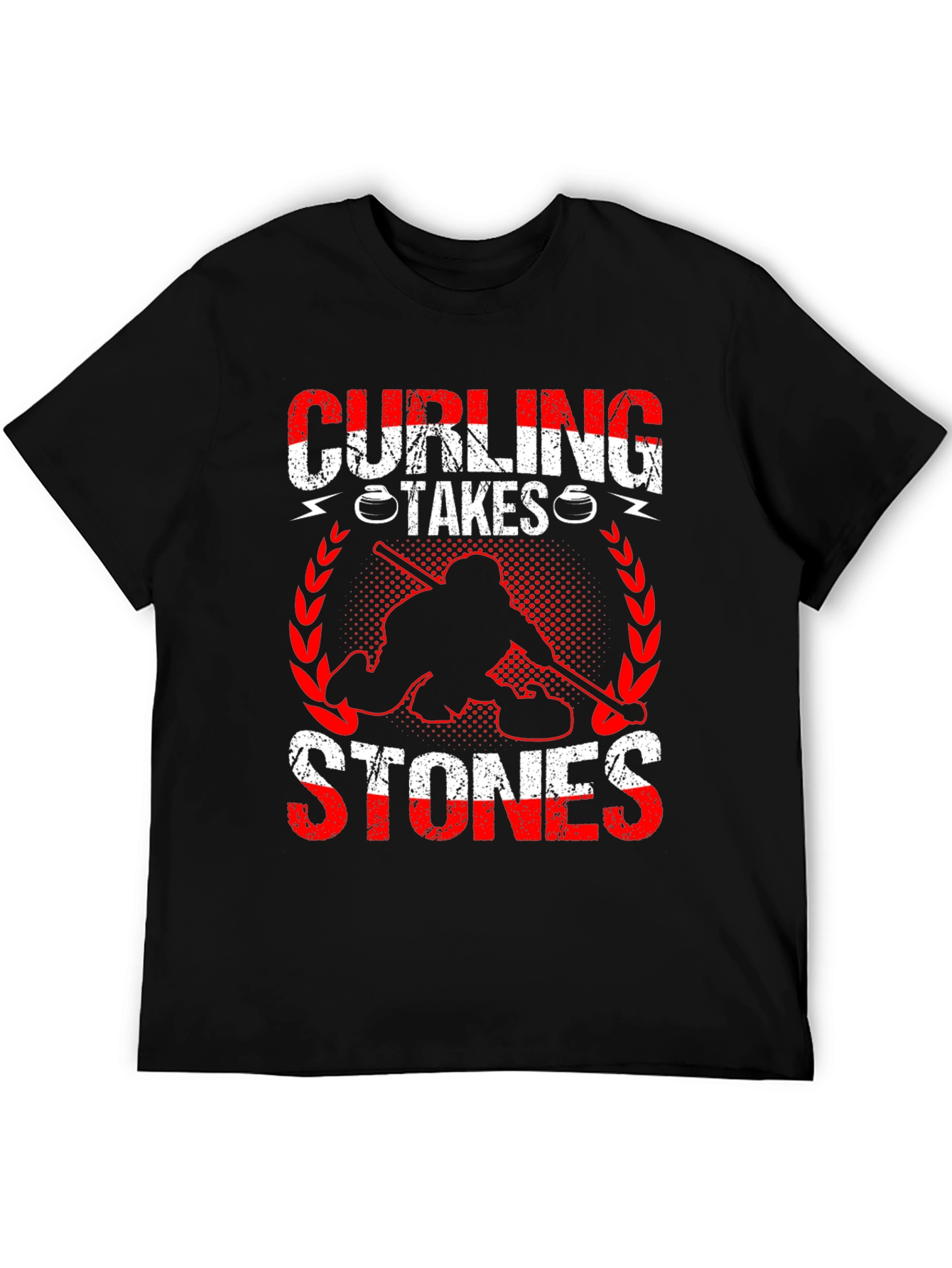 Curling Takes Stones Graphic Tee