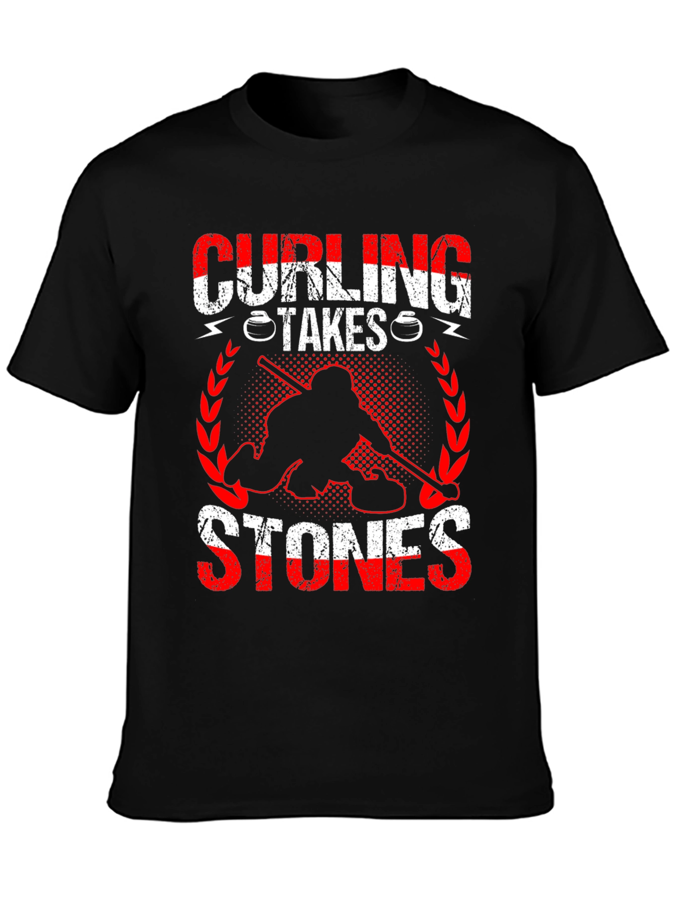 Curling Takes Stones Graphic Tee