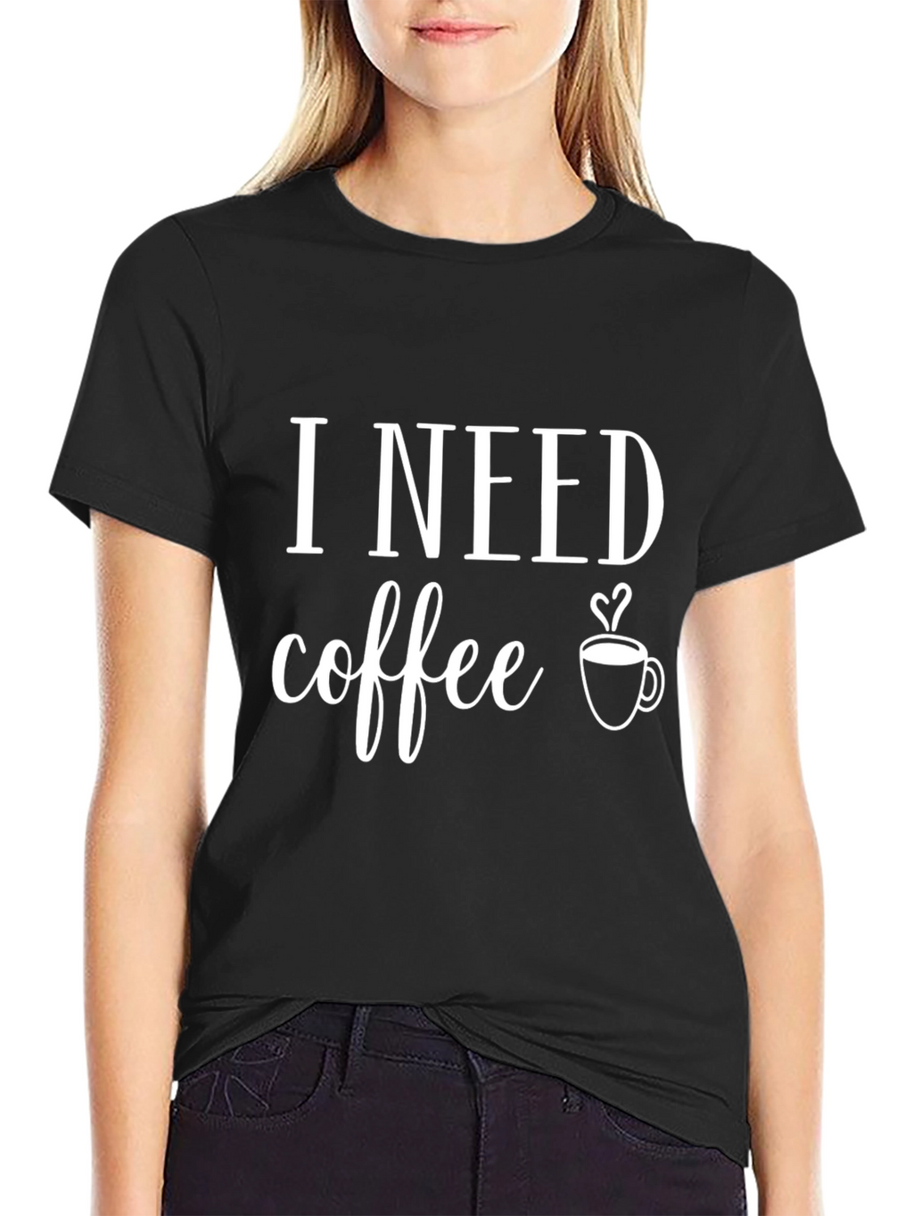 I Need Coffee Graphic Tee - Unisex Black T-Shirt