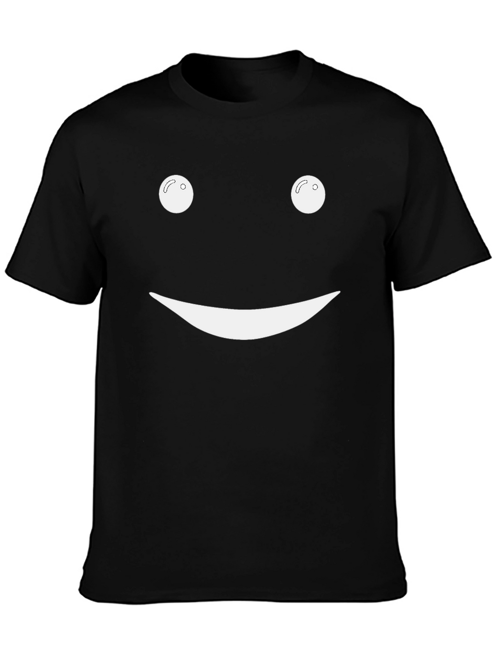 Smiley Face Black T-Shirt - Classic Graphic Tee