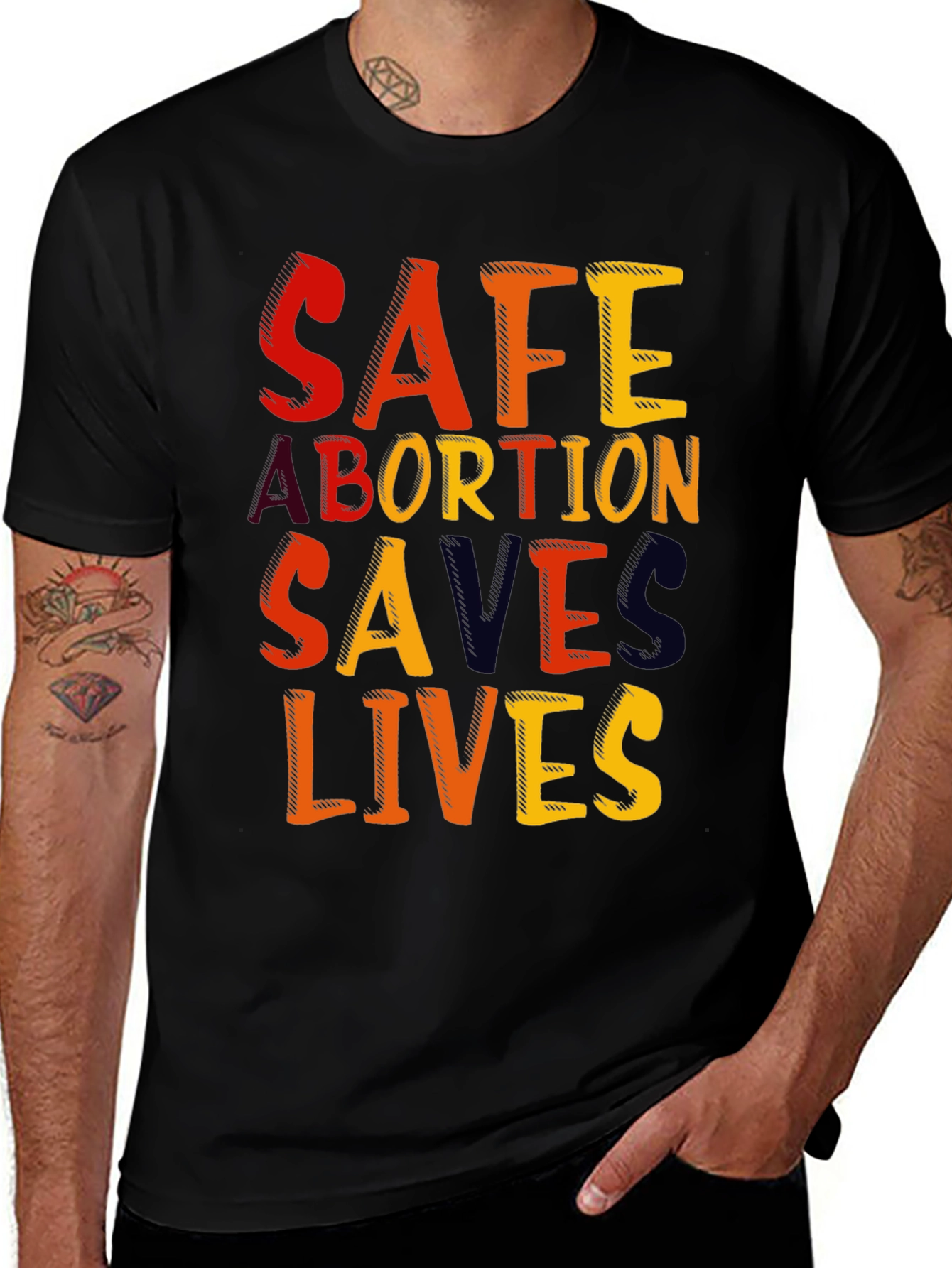 Safe Abortion Saves Lives Graphic T-Shirt