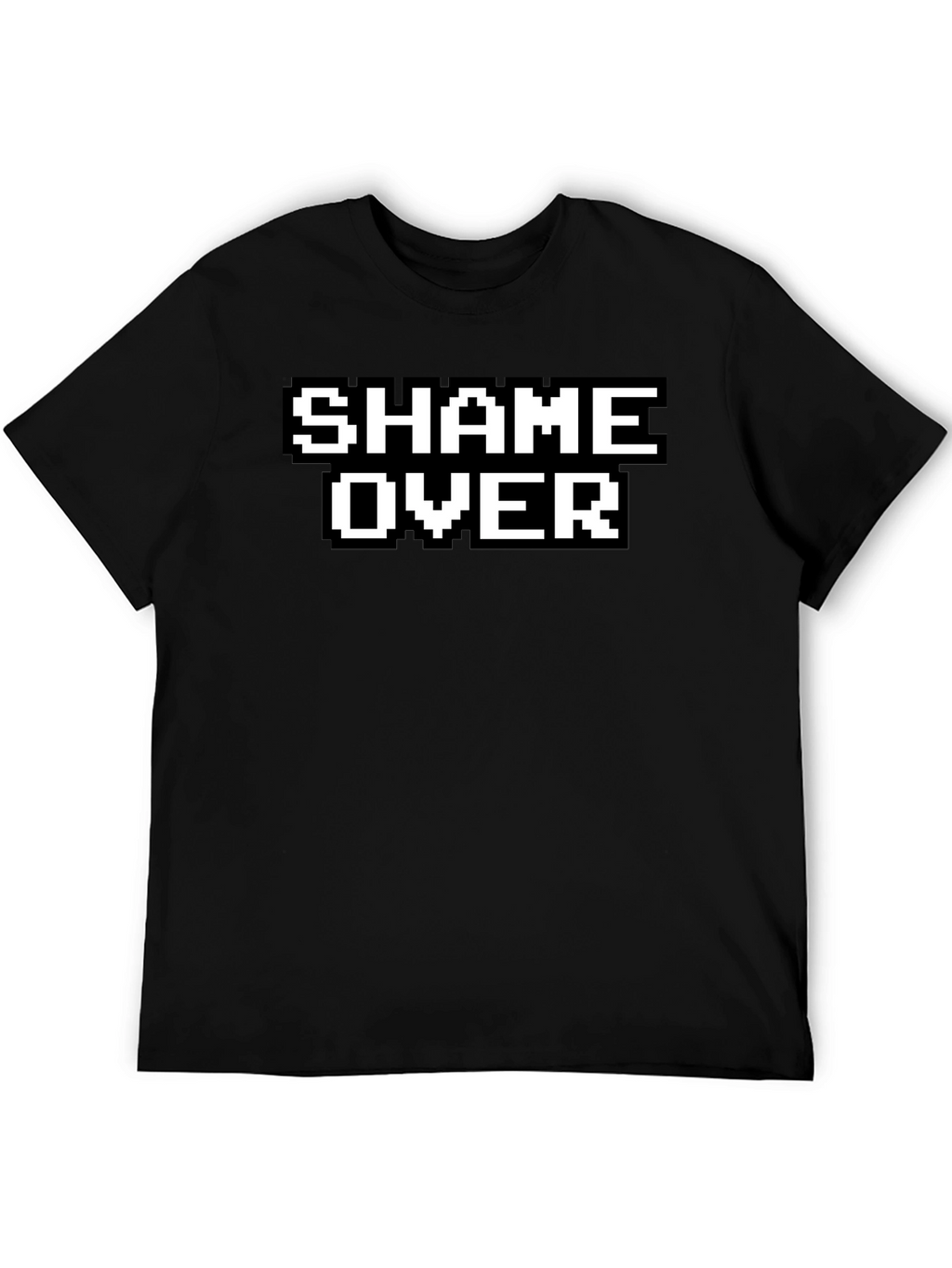Shame Over Retro Gaming Style Black T-Shirt