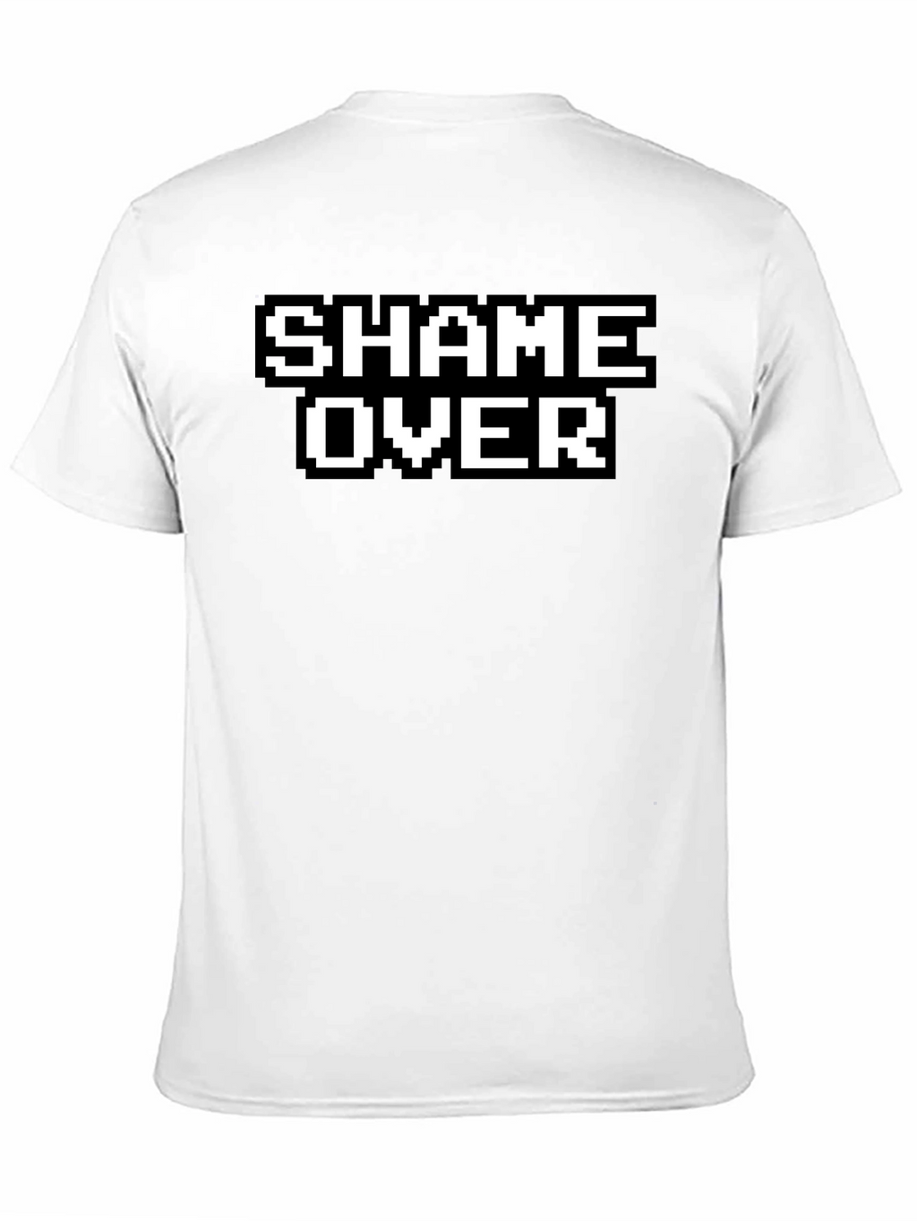 Shame Over Retro Gaming Style Black T-Shirt