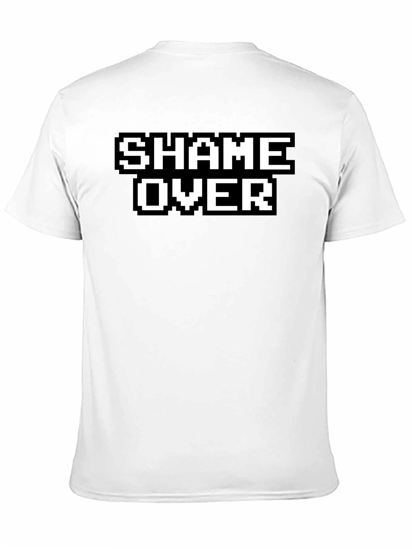 Shame Over Retro Gaming Style Black T-Shirt