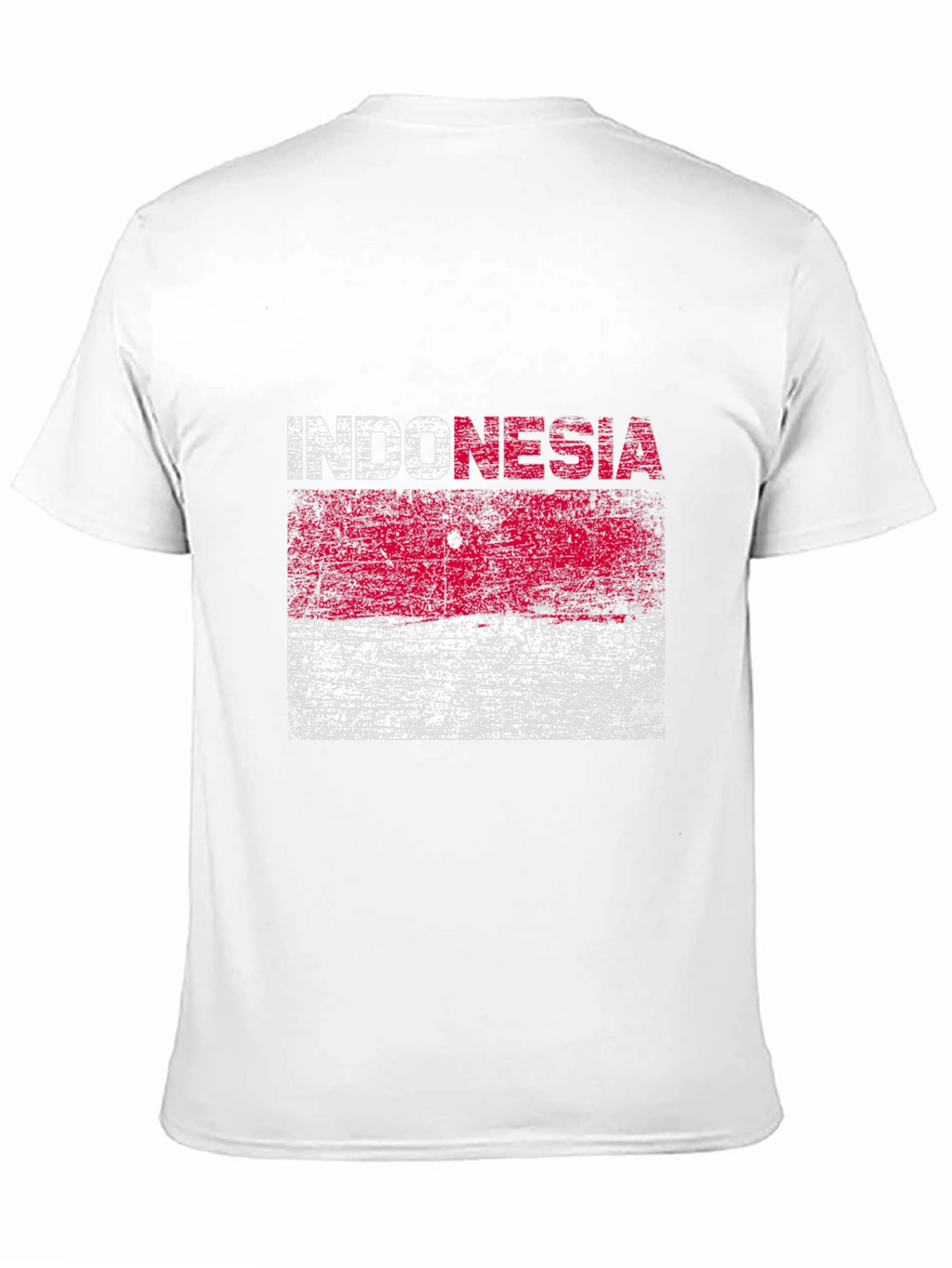 Indonesia Flag T-Shirt - Distressed Graphic Tee