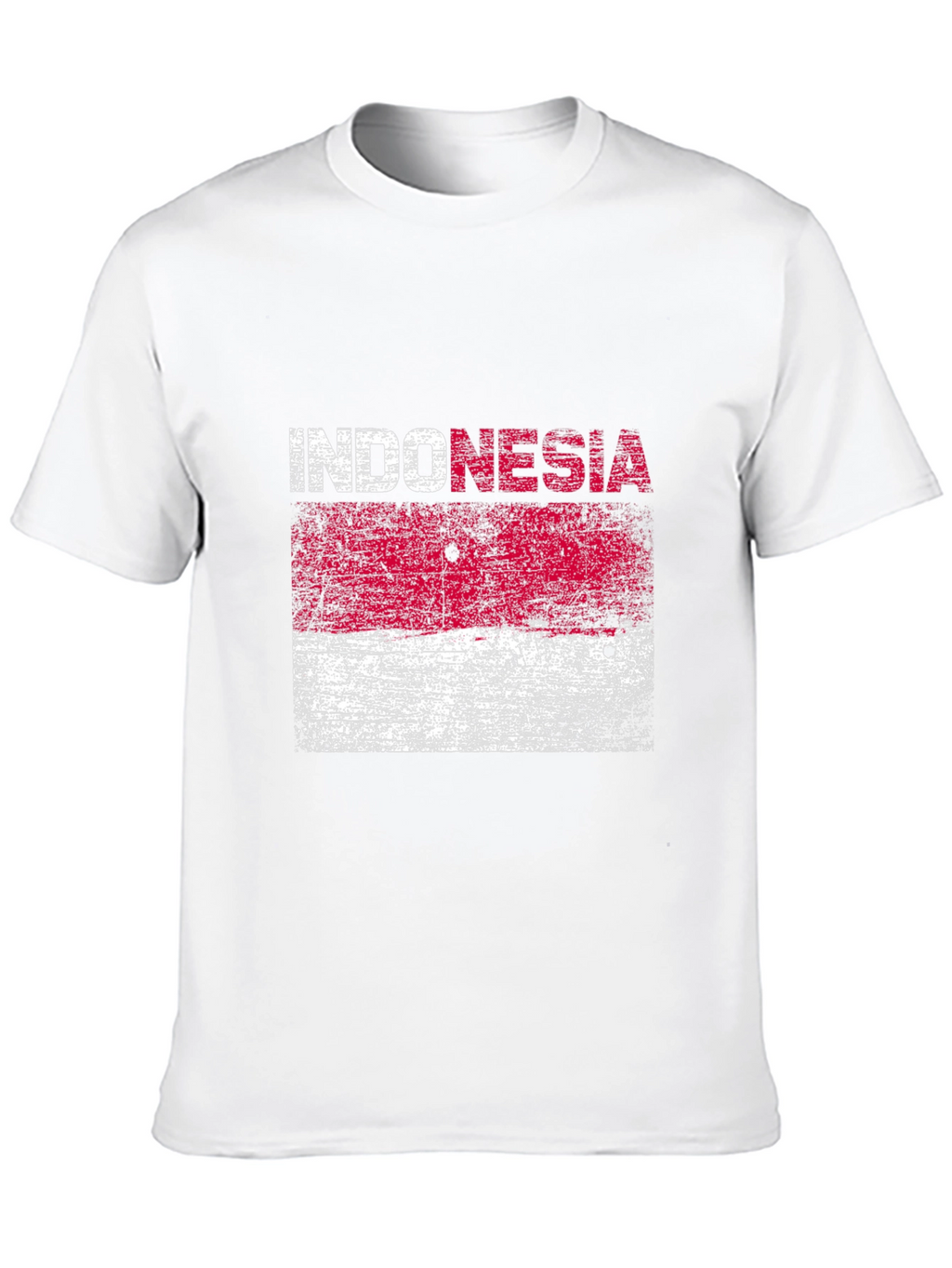 Indonesia Flag T-Shirt - Distressed Graphic Tee