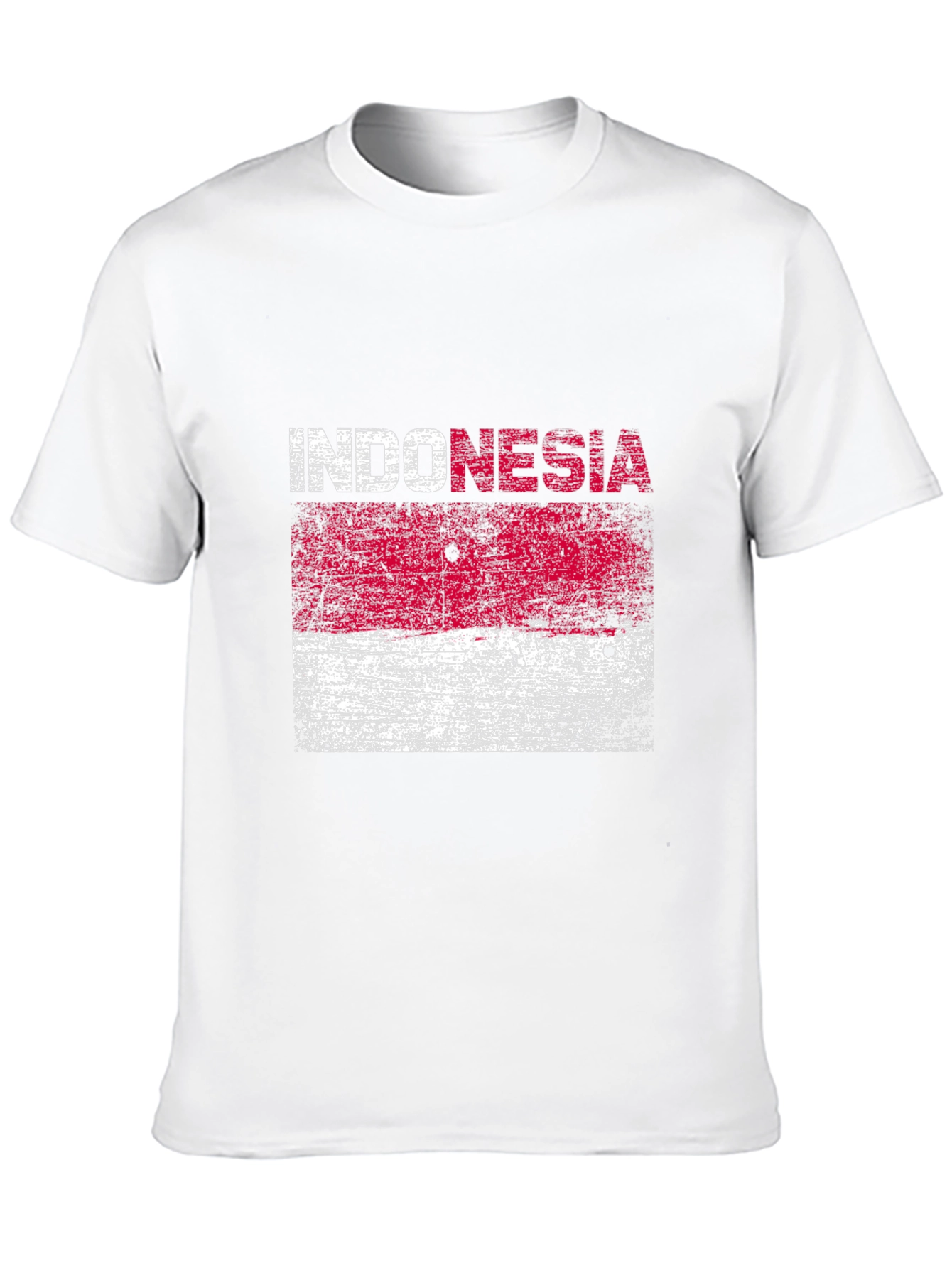 Indonesia Flag T-Shirt - Distressed Graphic Tee