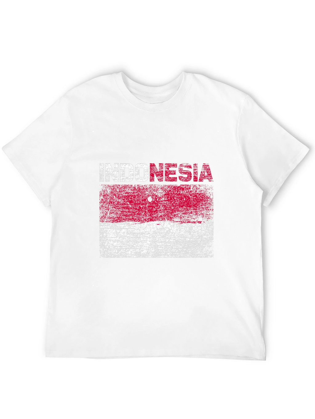 Indonesia Flag T-Shirt - Distressed Graphic Tee