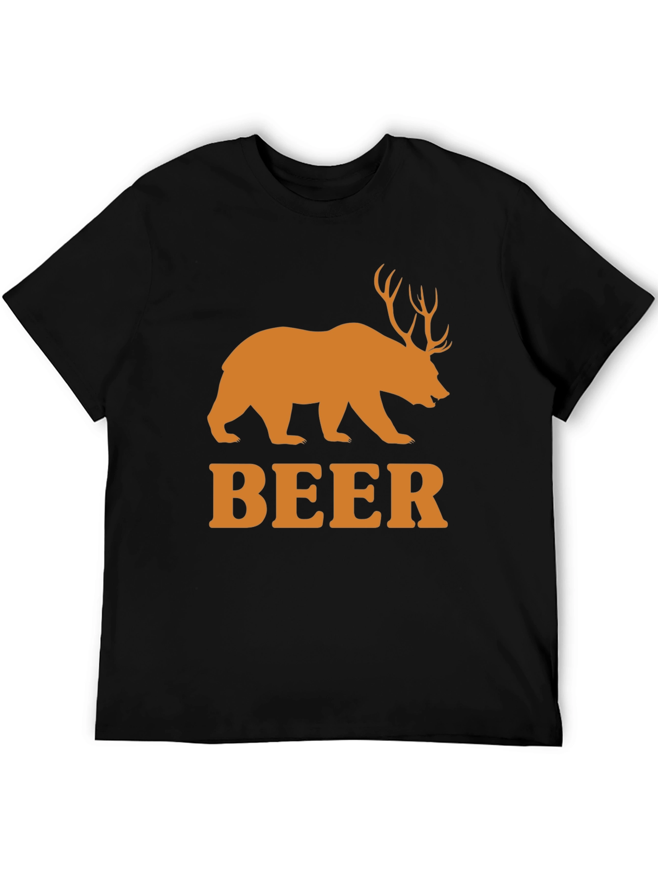 Beer Bear Deer Funny Mens T-Shirt