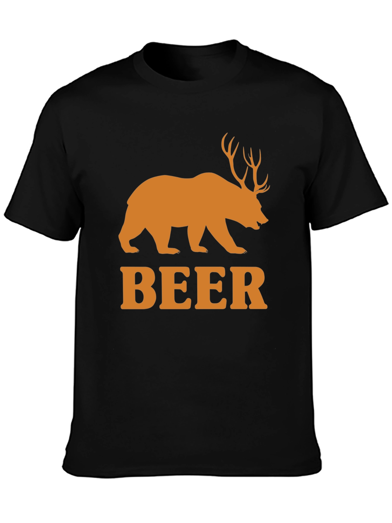 Beer Bear Deer Funny Mens T-Shirt