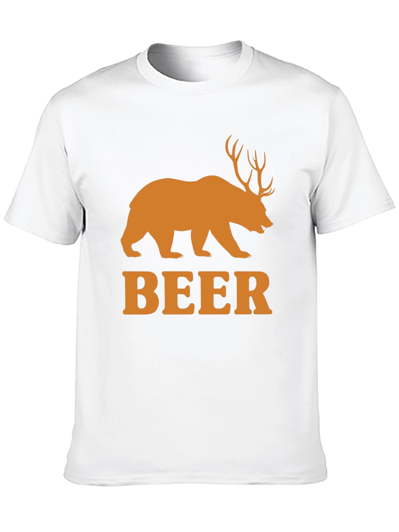 Beer Bear Deer Funny Mens T-Shirt
