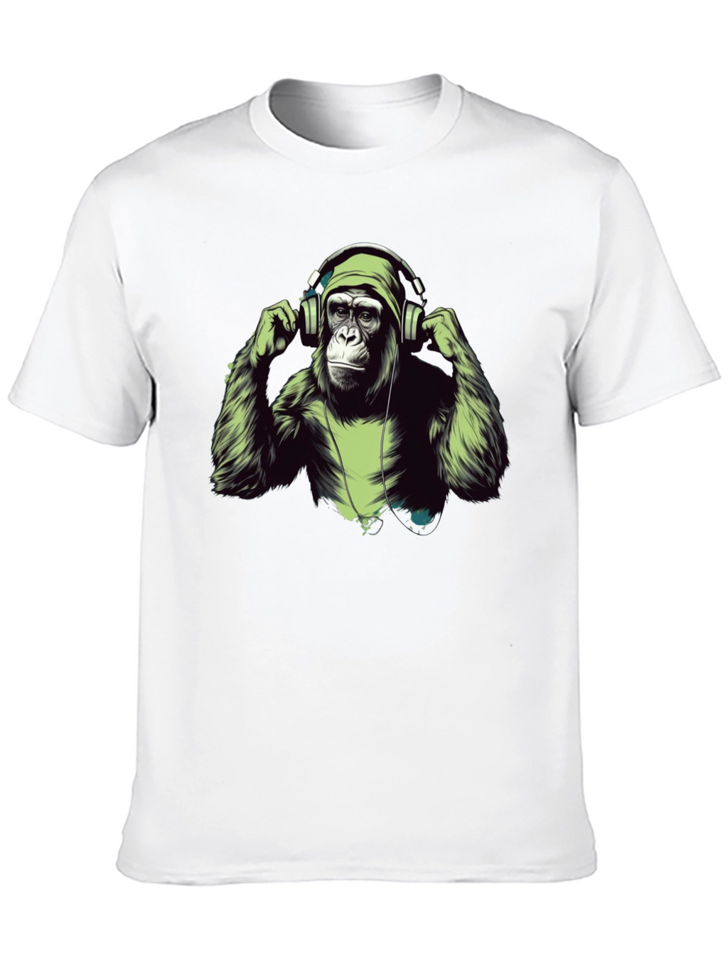 Cool Ape Headphones Graphic T-Shirt