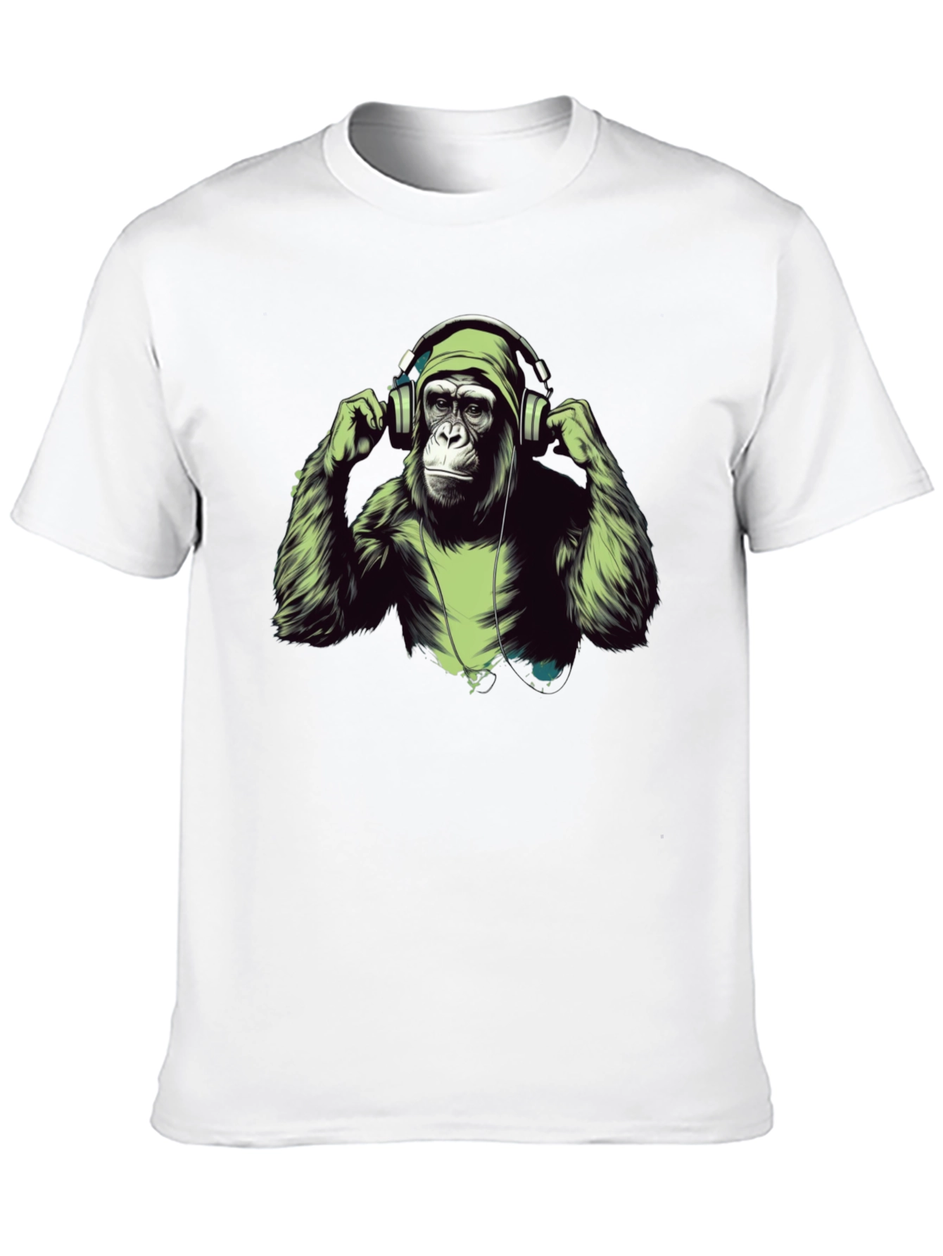 Cool Ape Headphones Graphic T-Shirt