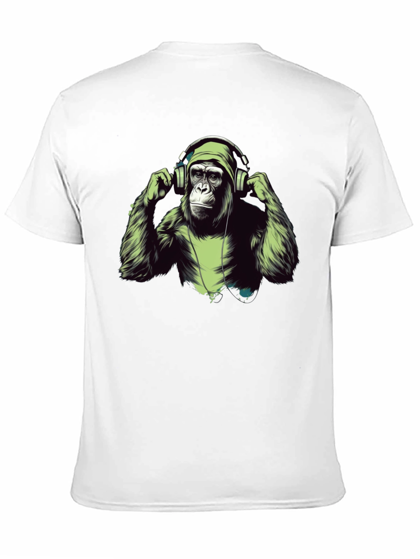 Cool Ape Headphones Graphic T-Shirt