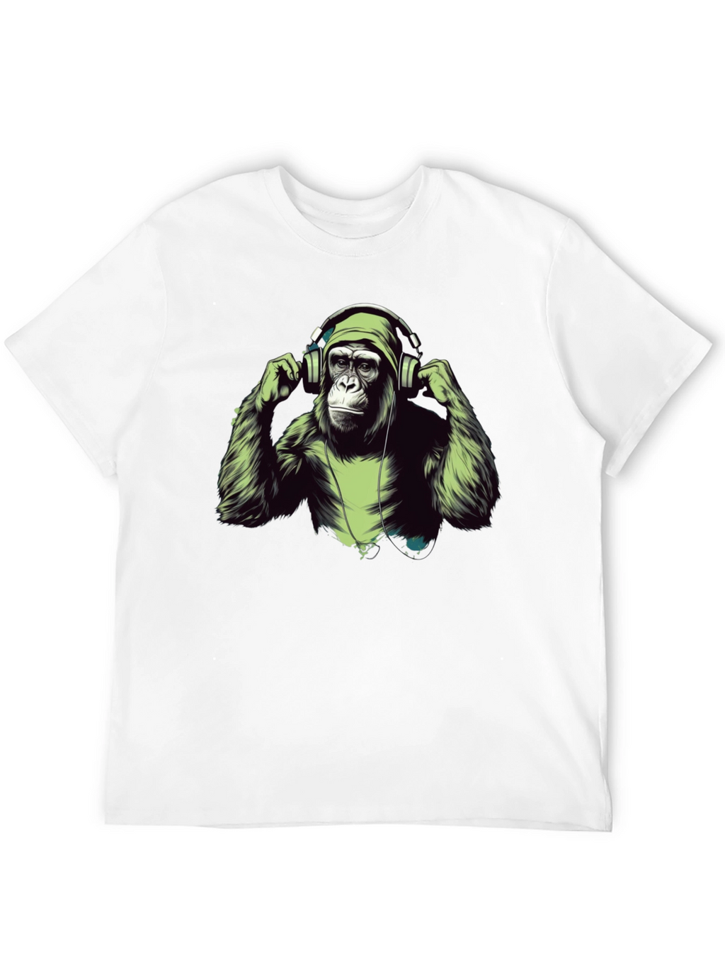 Cool Ape Headphones Graphic T-Shirt