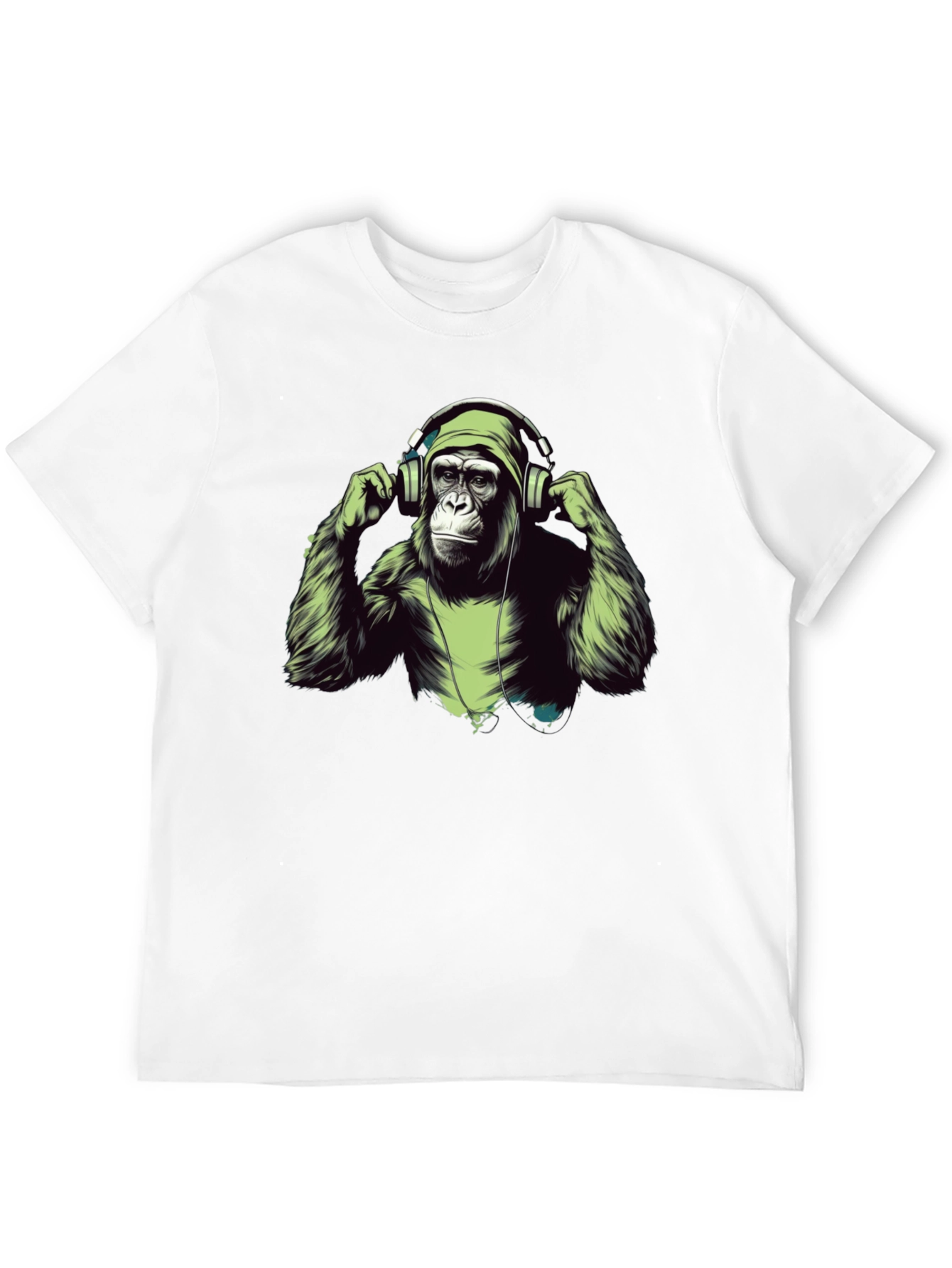 Cool Ape Headphones Graphic T-Shirt
