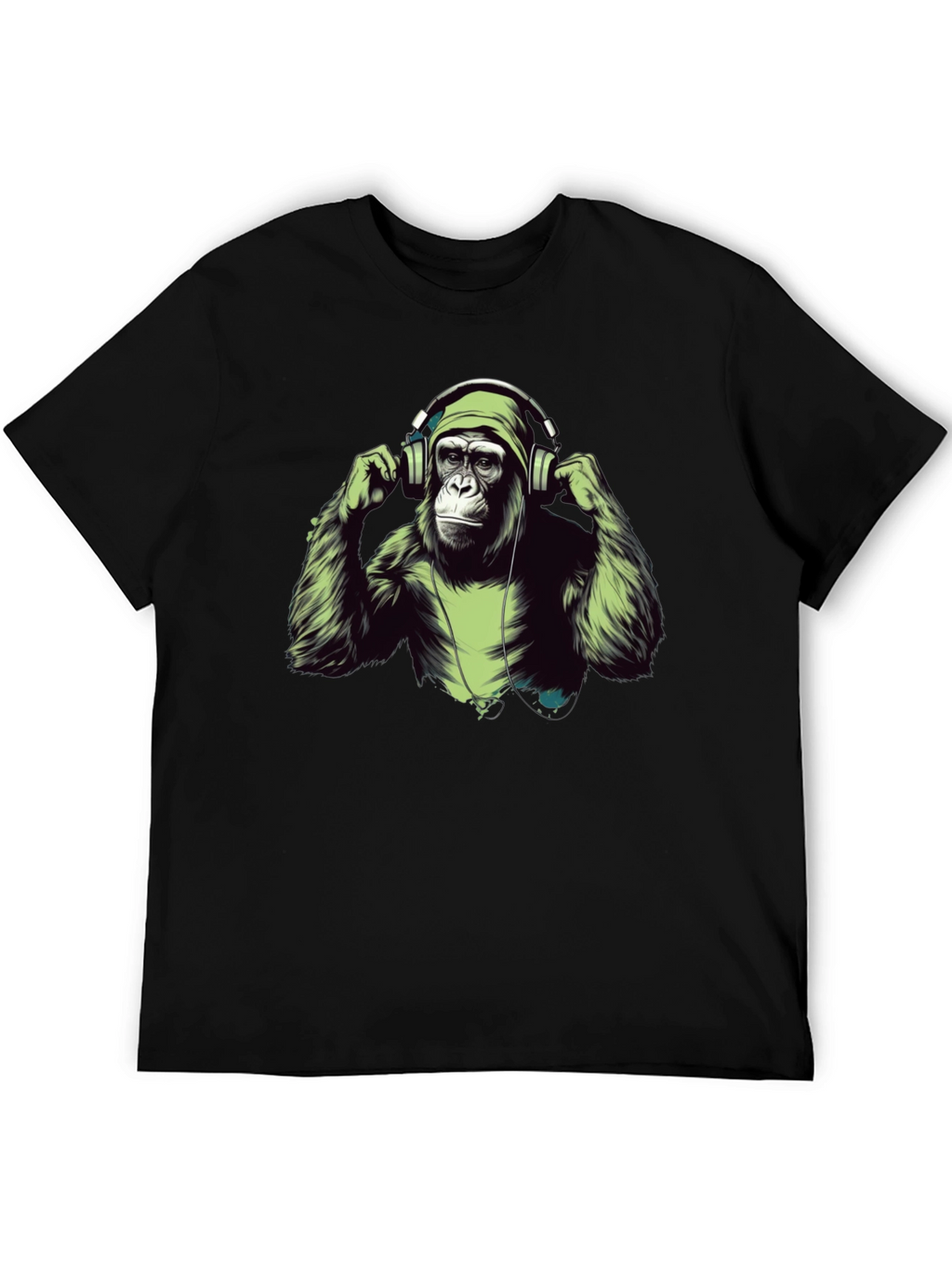 Cool Ape Headphones Graphic T-Shirt