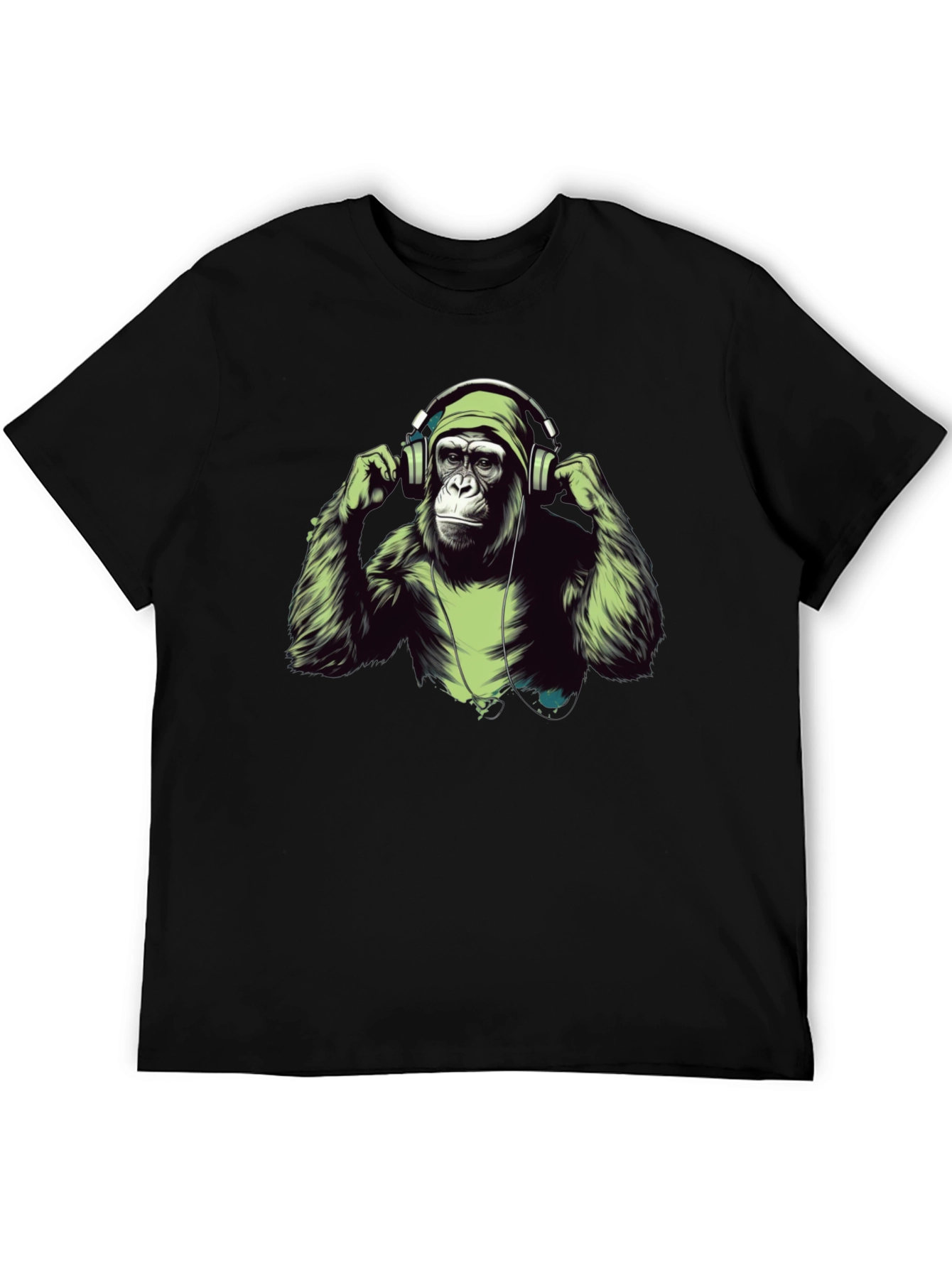 Cool Ape Headphones Graphic T-Shirt