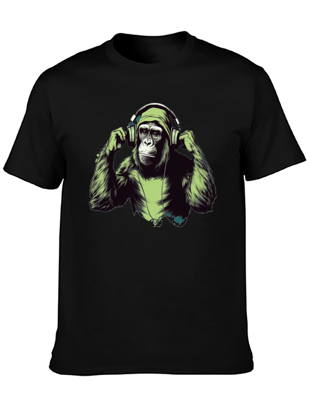 Cool Ape Headphones Graphic T-Shirt