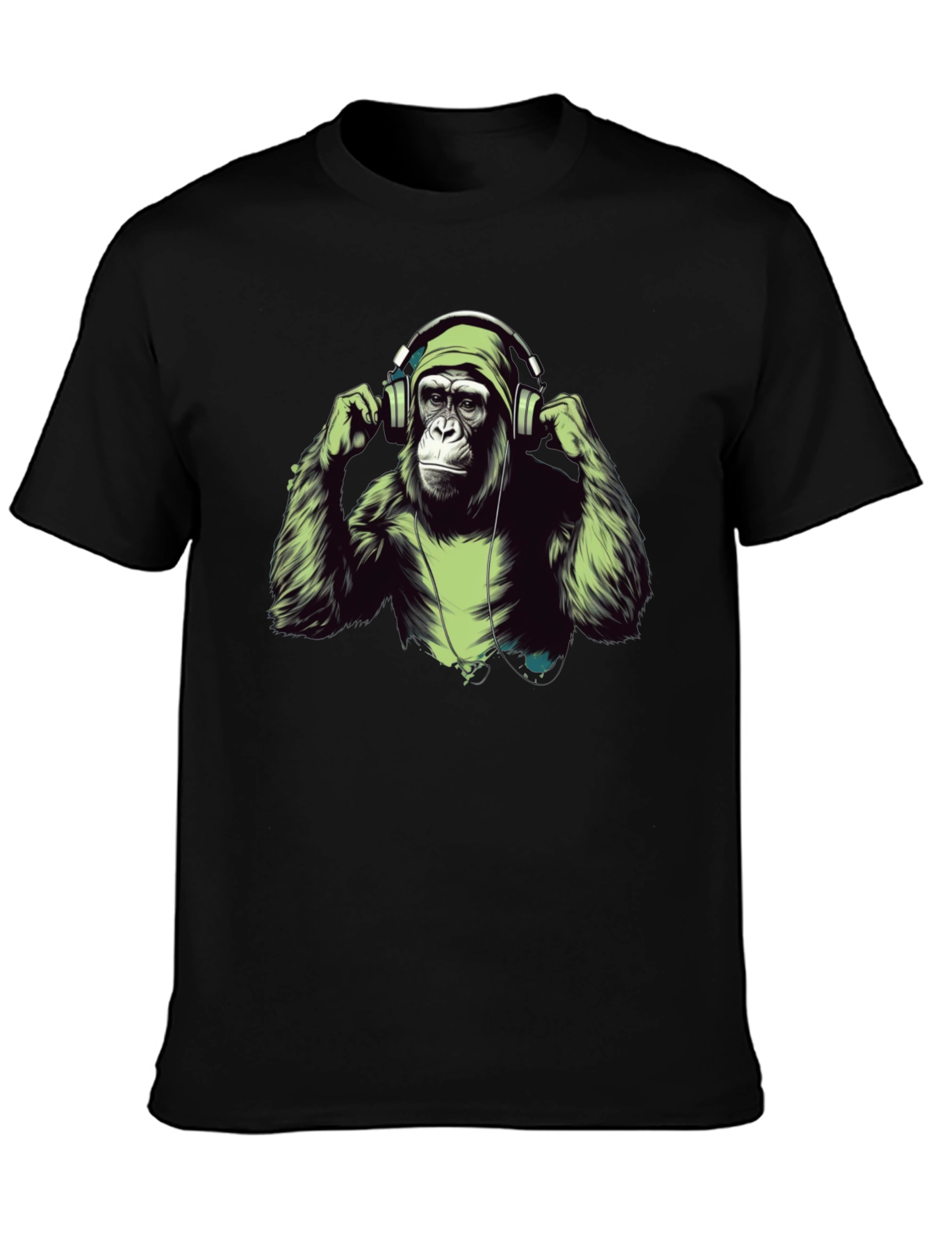 Cool Ape Headphones Graphic T-Shirt
