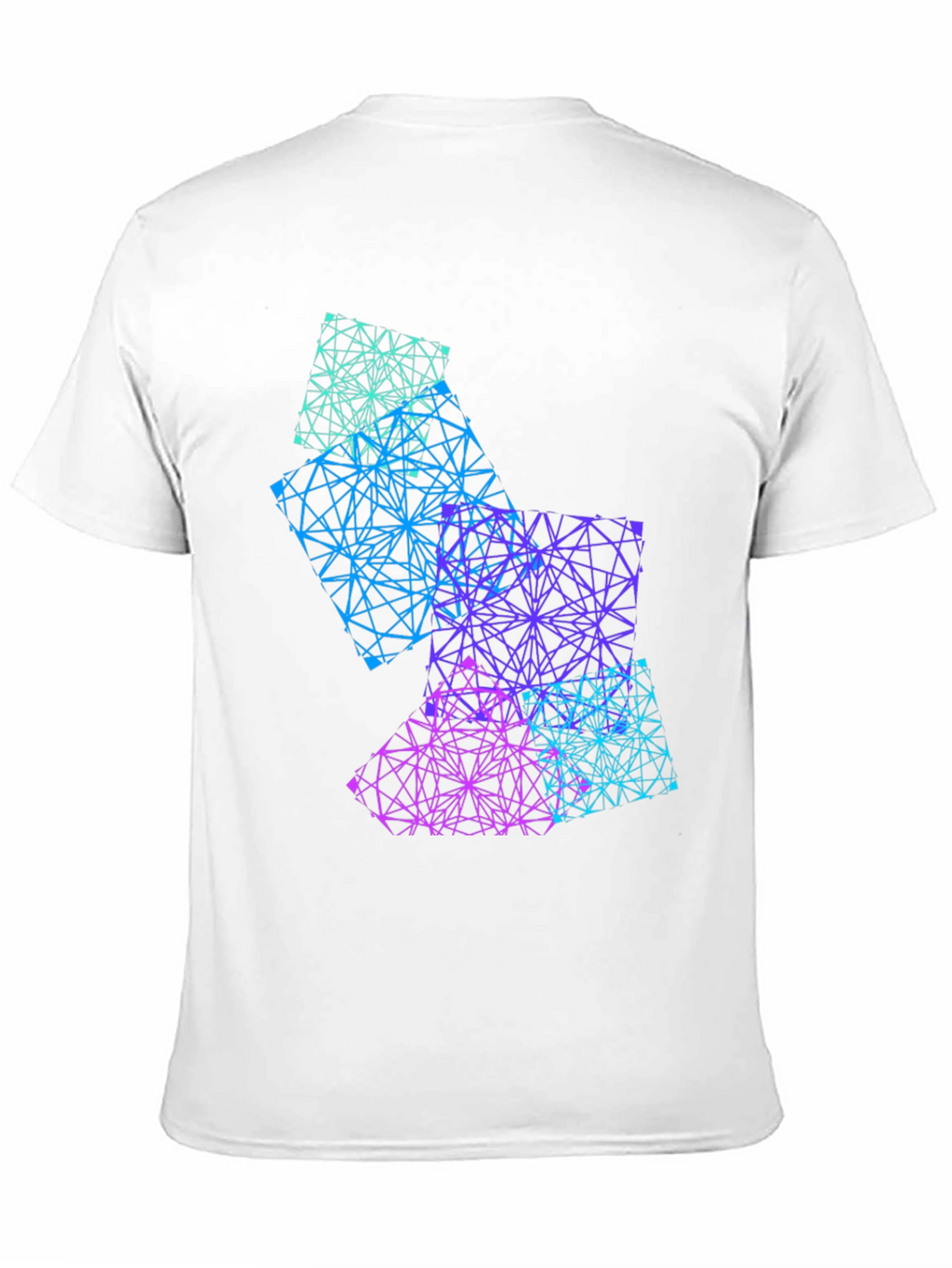 Geometric Gradient Graphic Tee - Mens Black T-Shirt