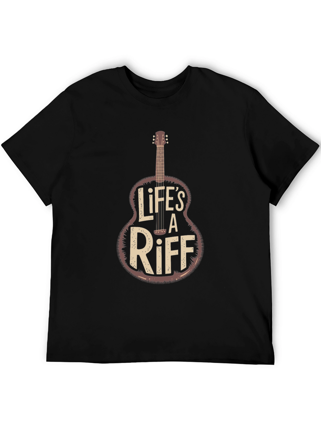 Lifes a Riff Guitar Graphic Tee - Black