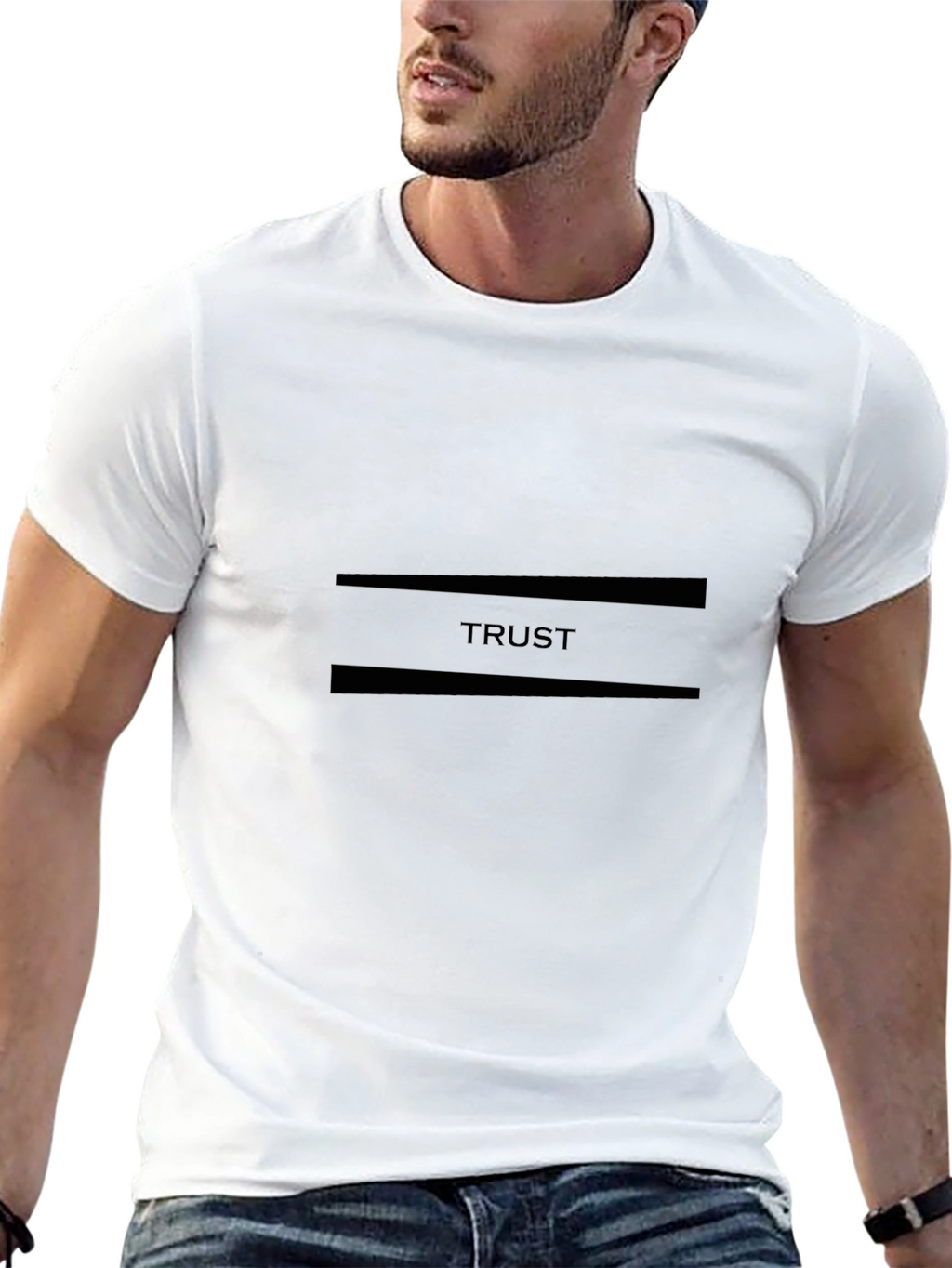 Trust Black Graphic Tee
