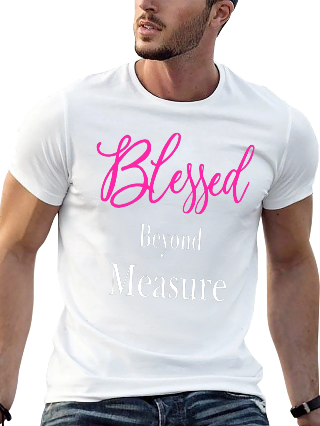 Blessed Beyond Measure Graphic Tee - Stylish Black T-Shirt
