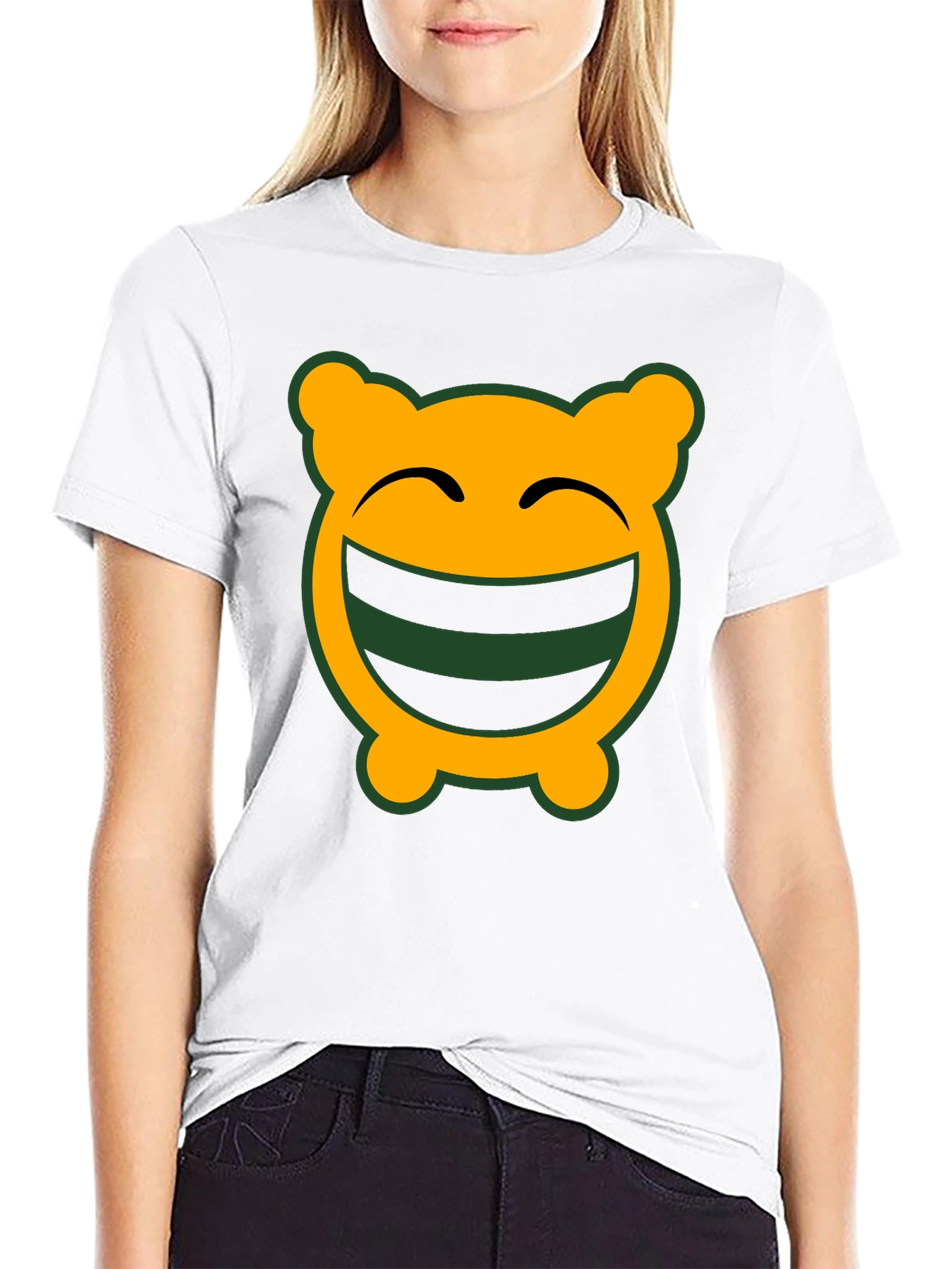 Funny Face Graphic Tee - Black