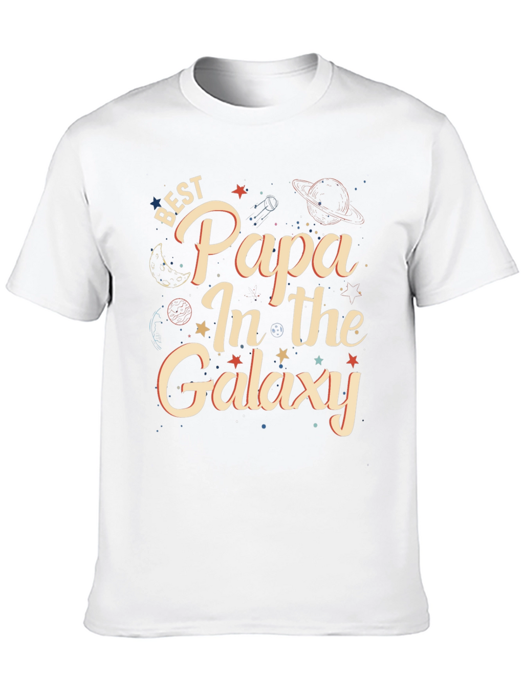 Best Papa In The Galaxy Graphic T-Shirt