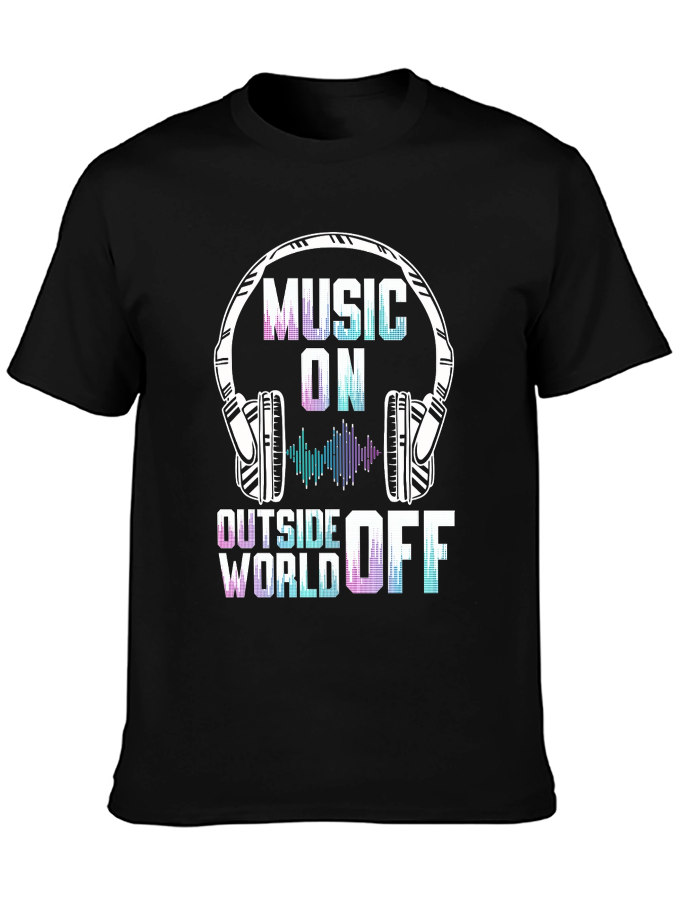 Music On World Off Graphic Tee