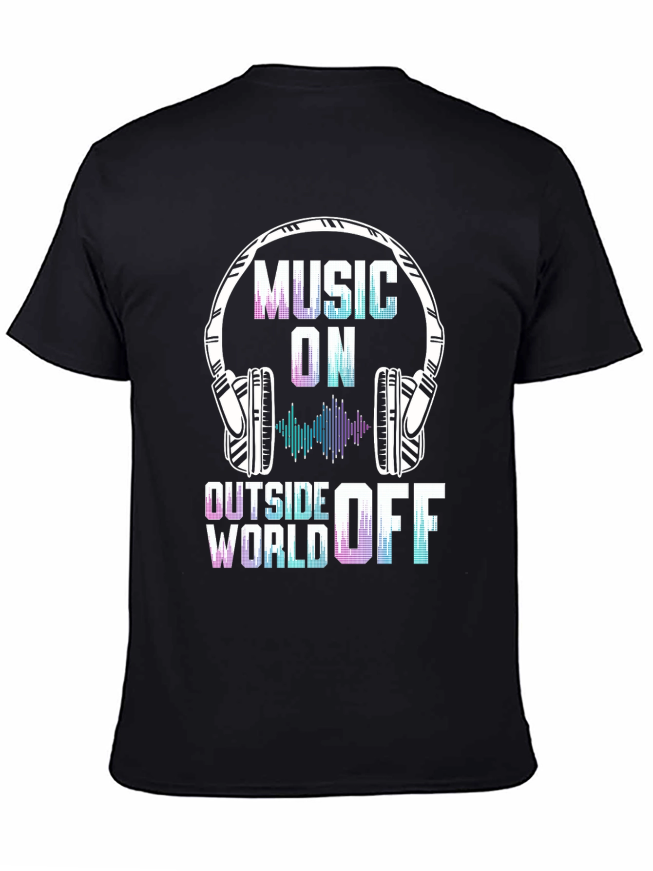 Music On World Off Graphic Tee