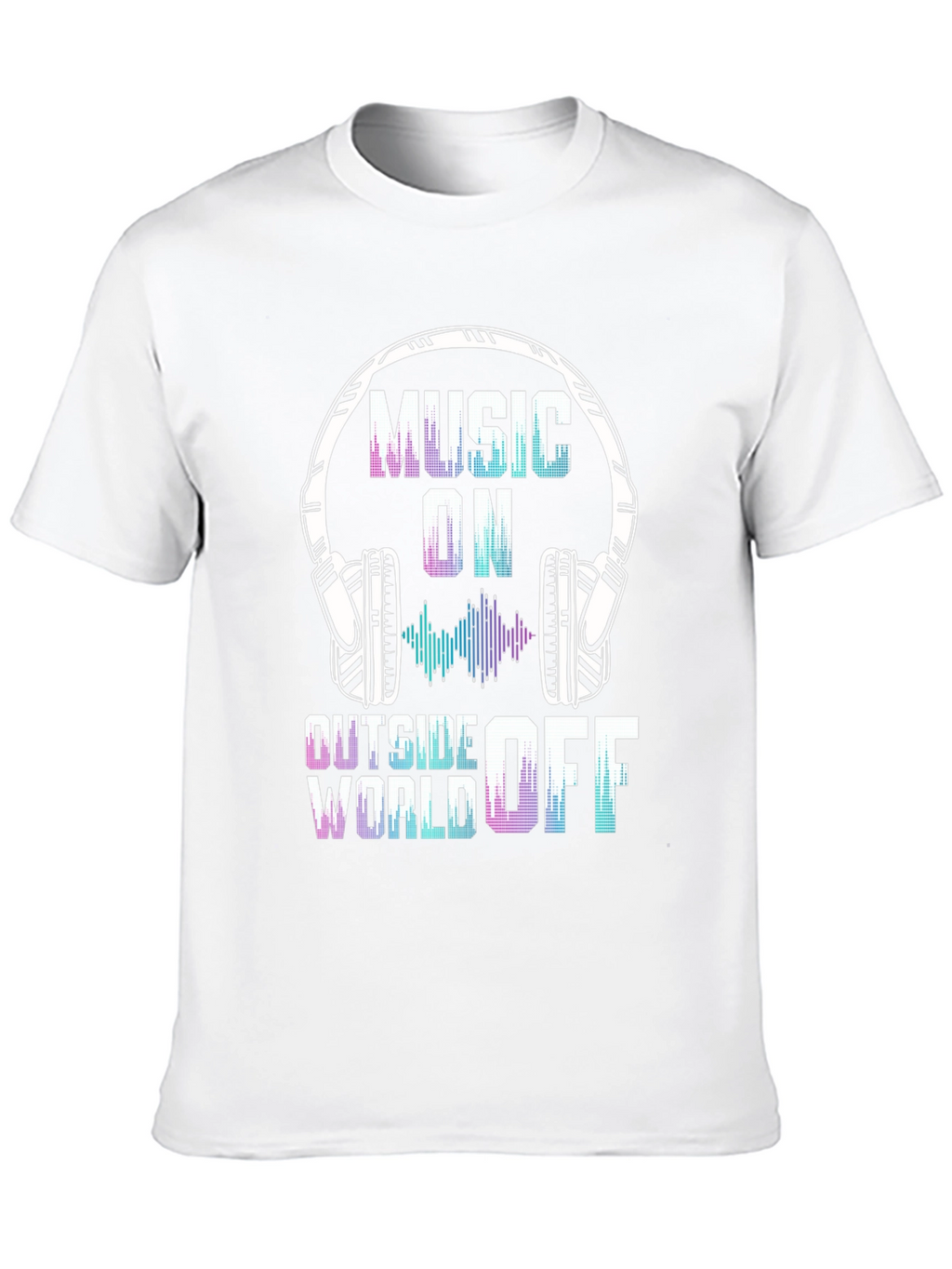 Music On World Off Graphic Tee