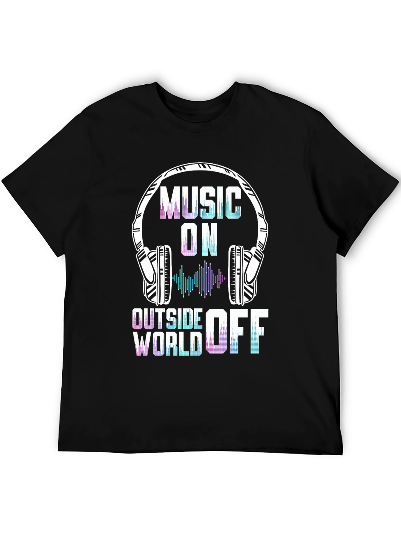 Music On World Off Graphic Tee