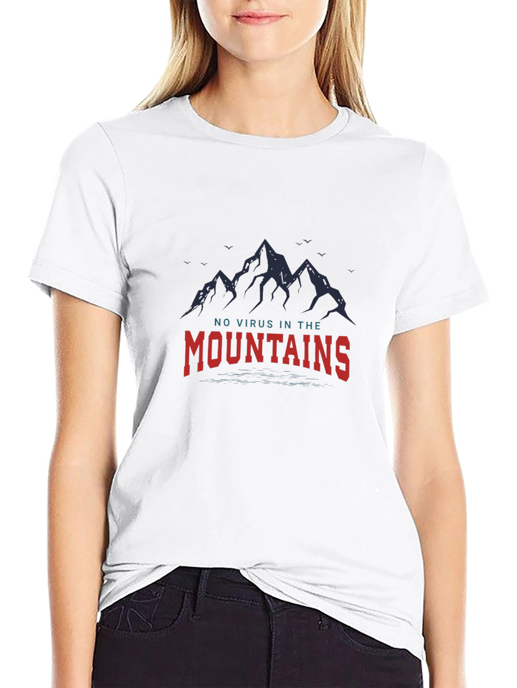 Mountains Graphic Tee - No Virus In The Mountains
