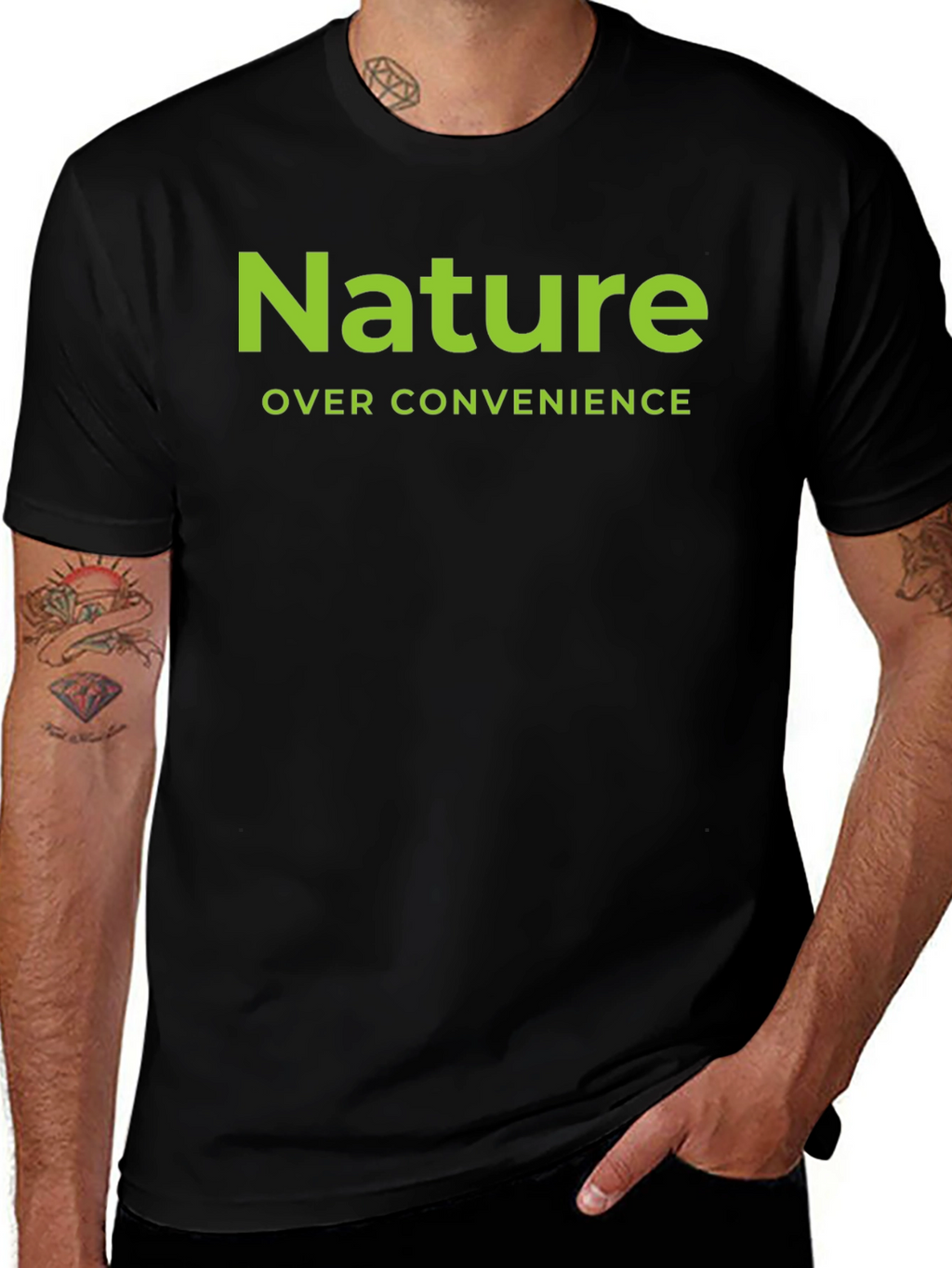 Nature Over Convenience Graphic T-Shirt