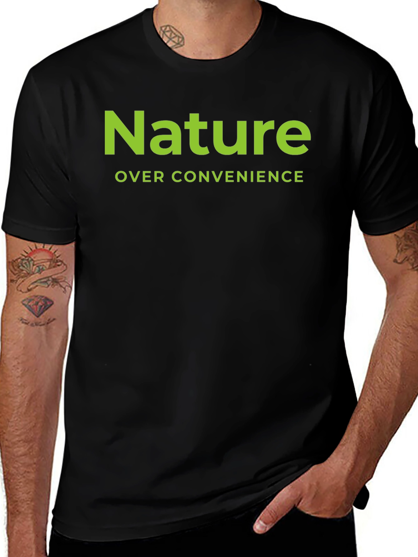 Nature Over Convenience Graphic T-Shirt