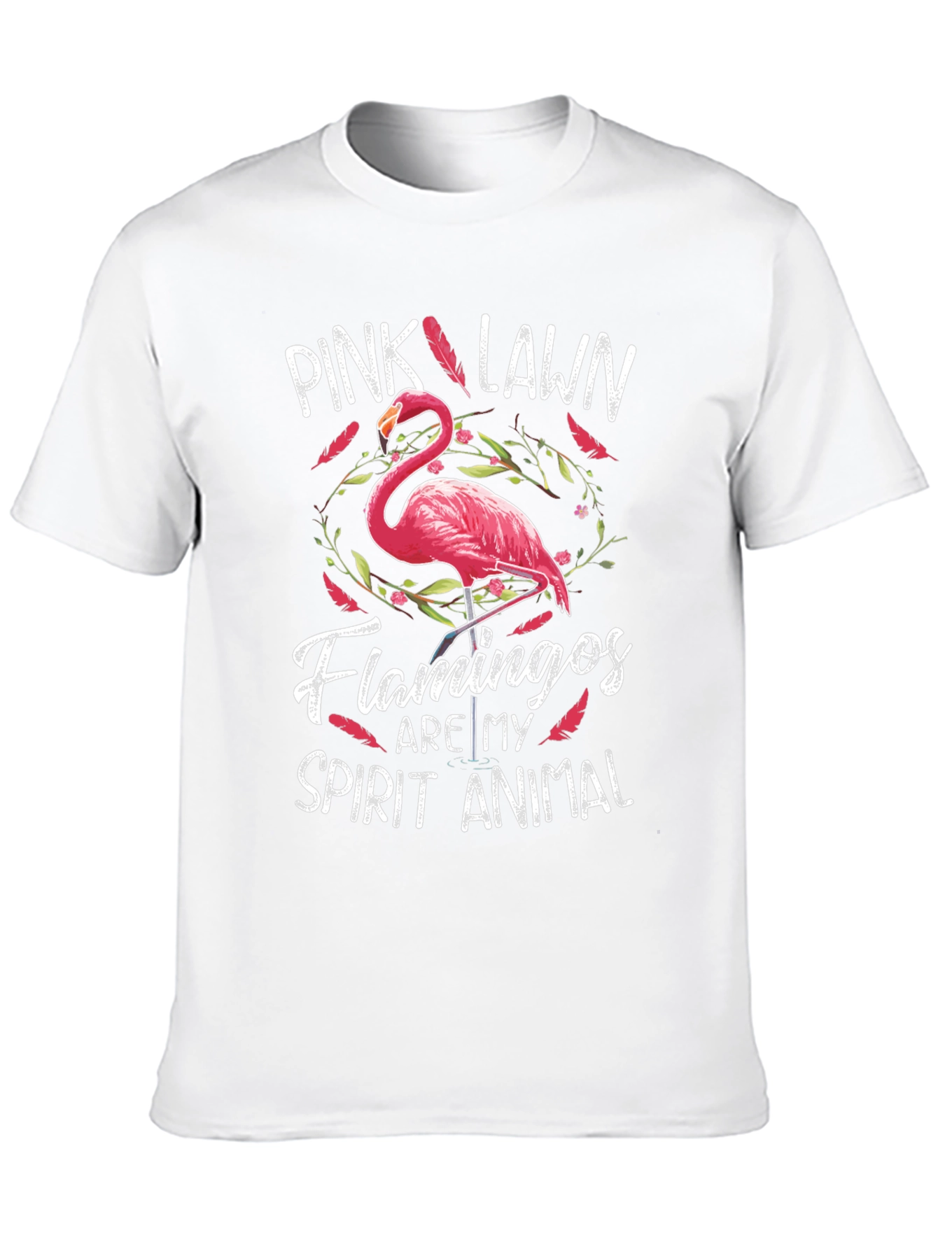Pink Lawn Flamingos Spirit Animal T-Shirt