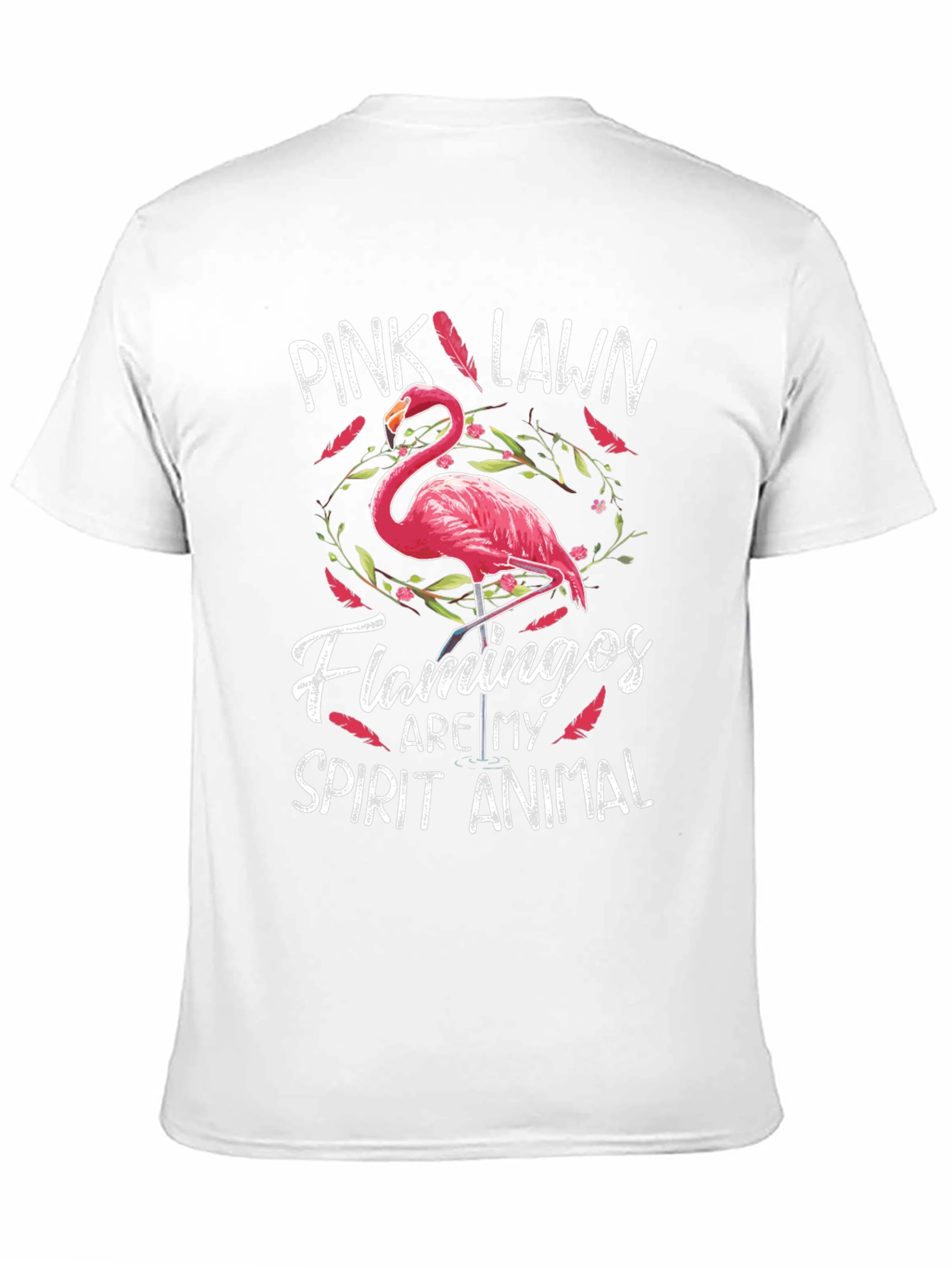 Pink Lawn Flamingos Spirit Animal T-Shirt