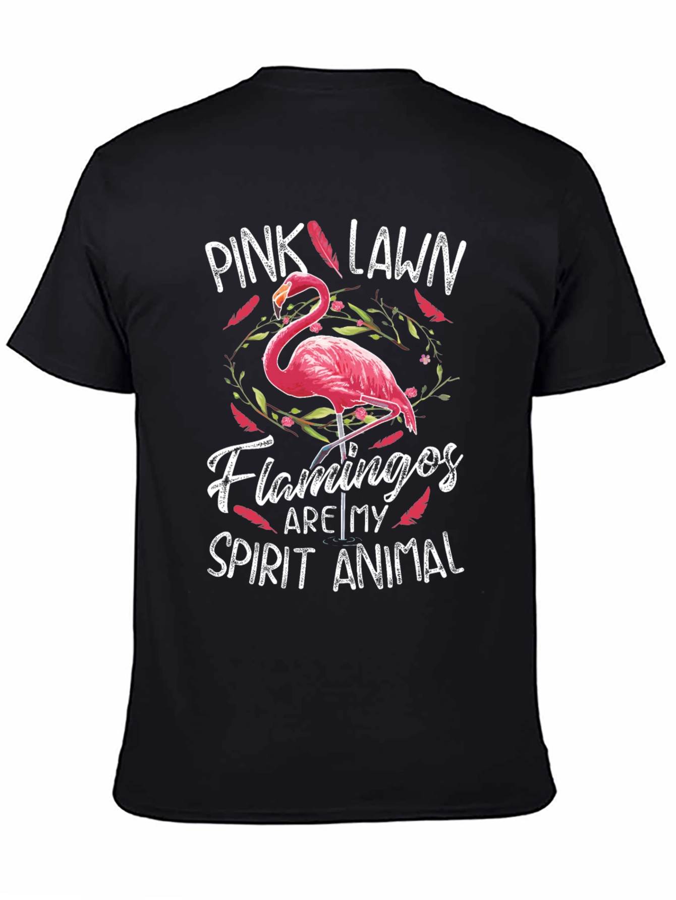 Pink Lawn Flamingos Spirit Animal T-Shirt