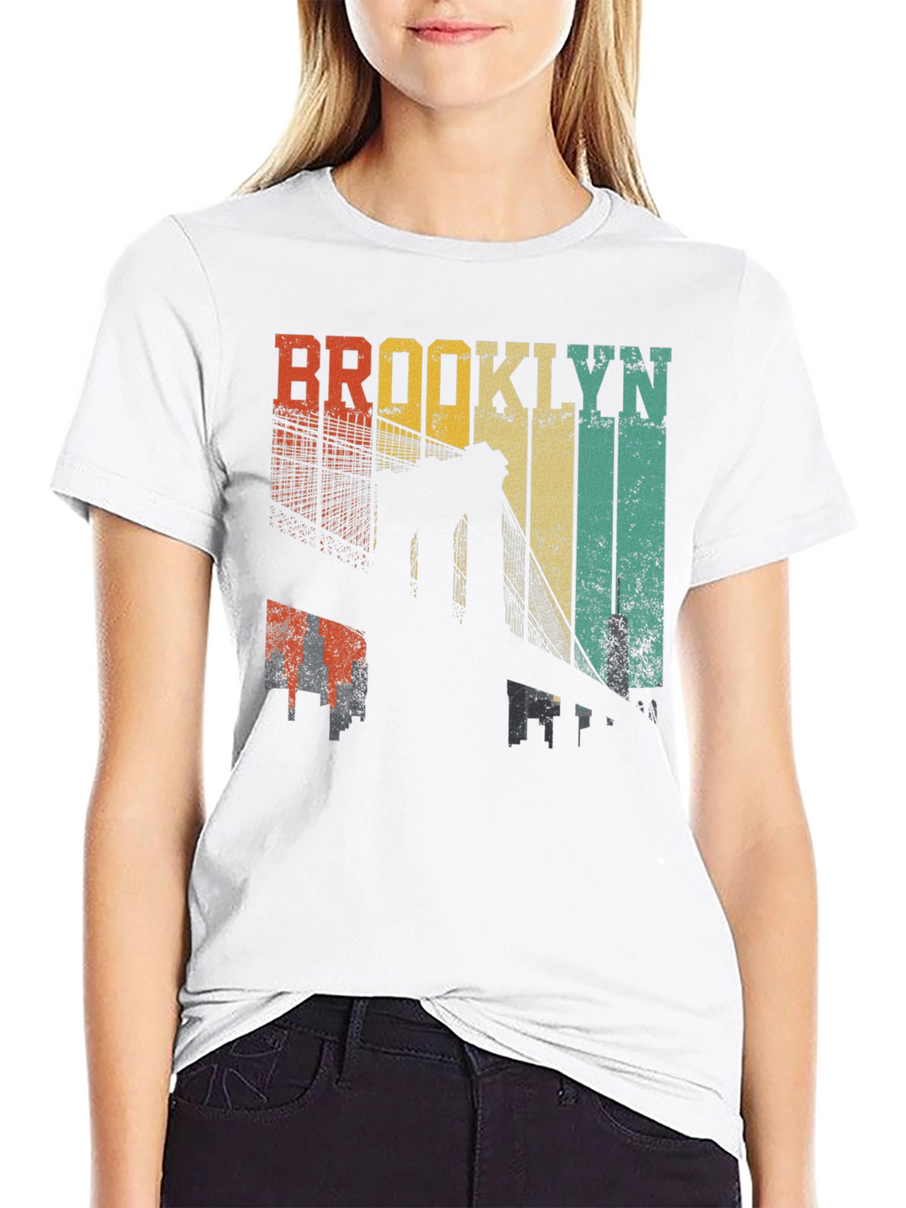 Brooklyn Bridge Retro Graphic T-Shirt