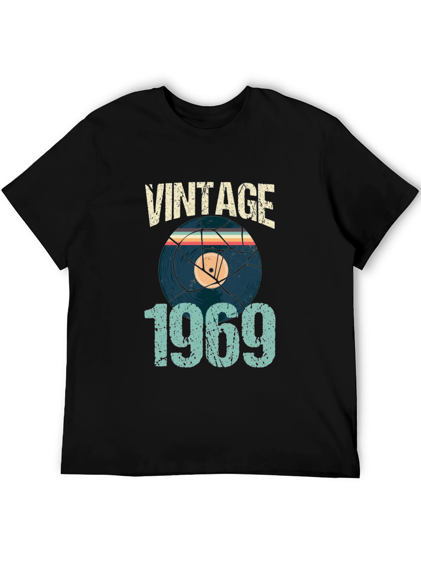 Vintage 1969 Vinyl Record T-Shirt