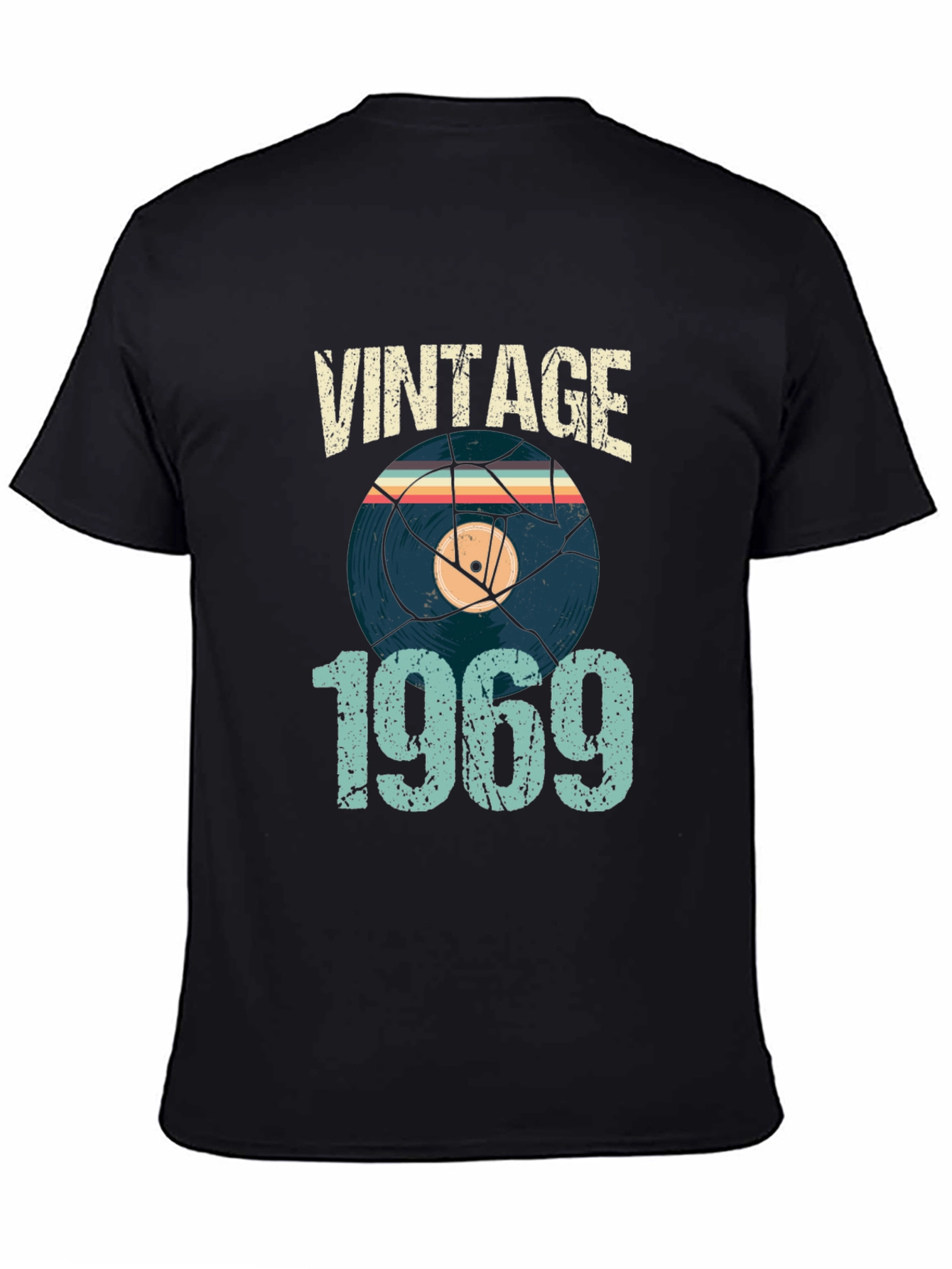 Vintage 1969 Vinyl Record T-Shirt