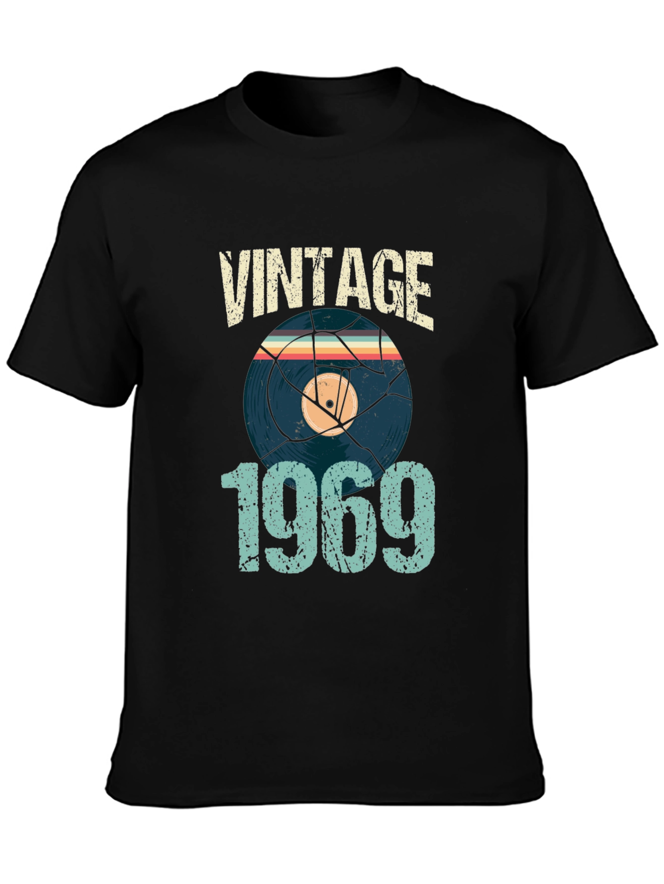 Vintage 1969 Vinyl Record T-Shirt