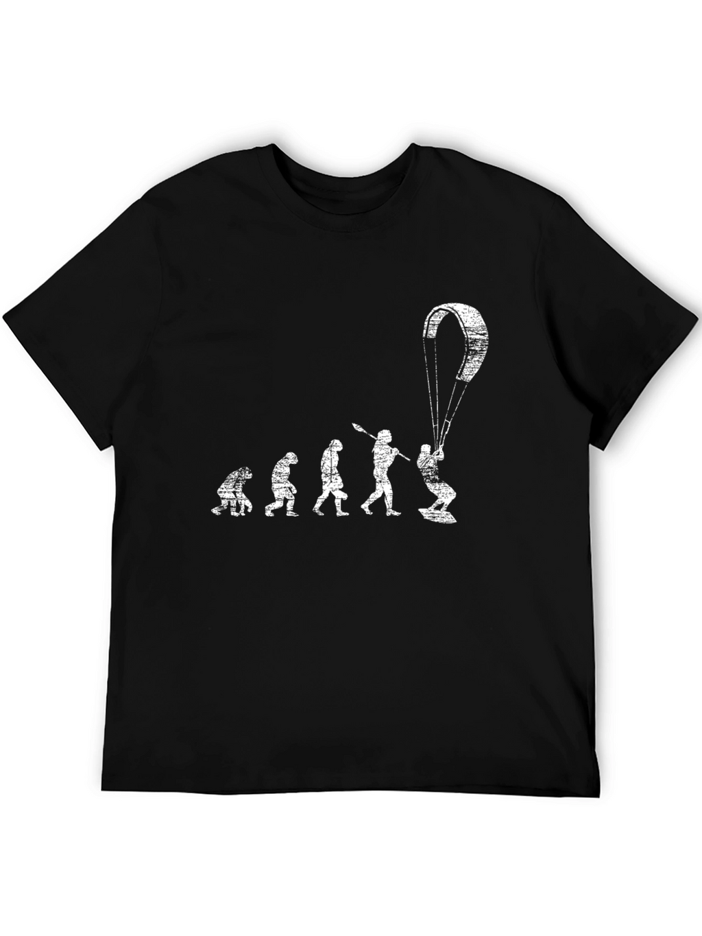 Kitesurfing Evolution T-Shirt - Black