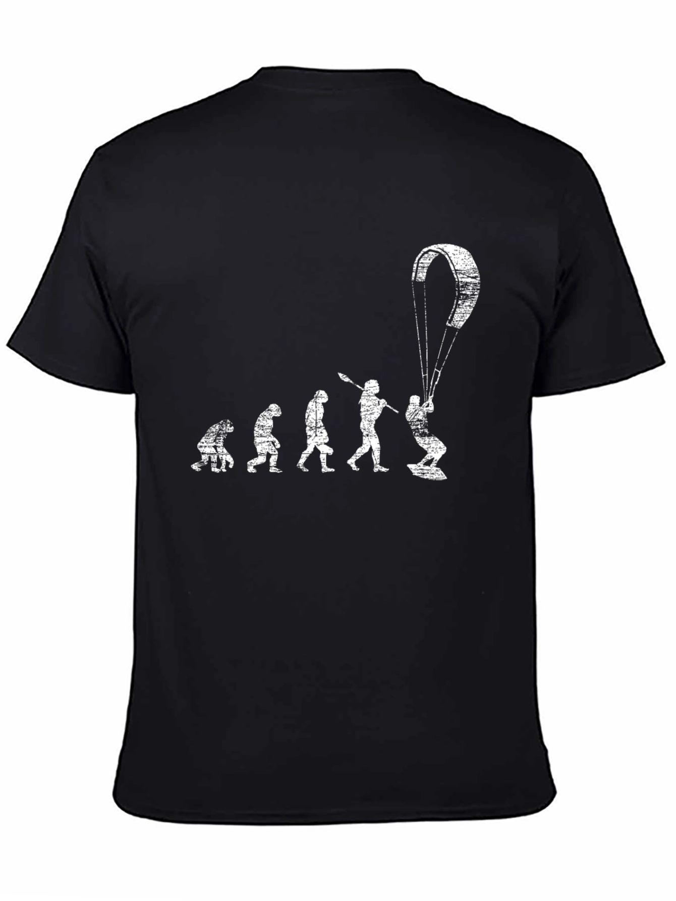 Kitesurfing Evolution T-Shirt - Black