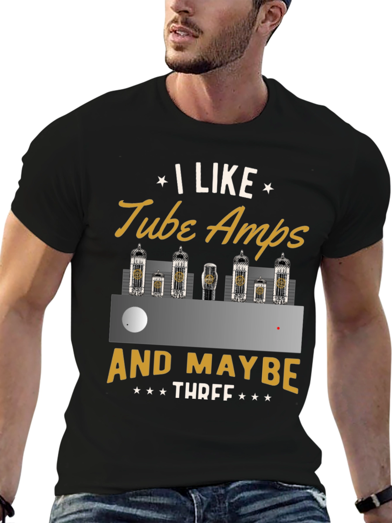 I Like Tube Amps & Maybe Three - Graphic T-Shirt