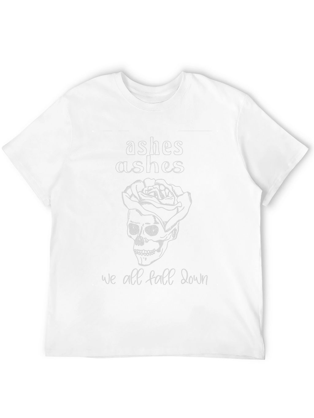 Ashes Rose Skull Graphic Black Tee