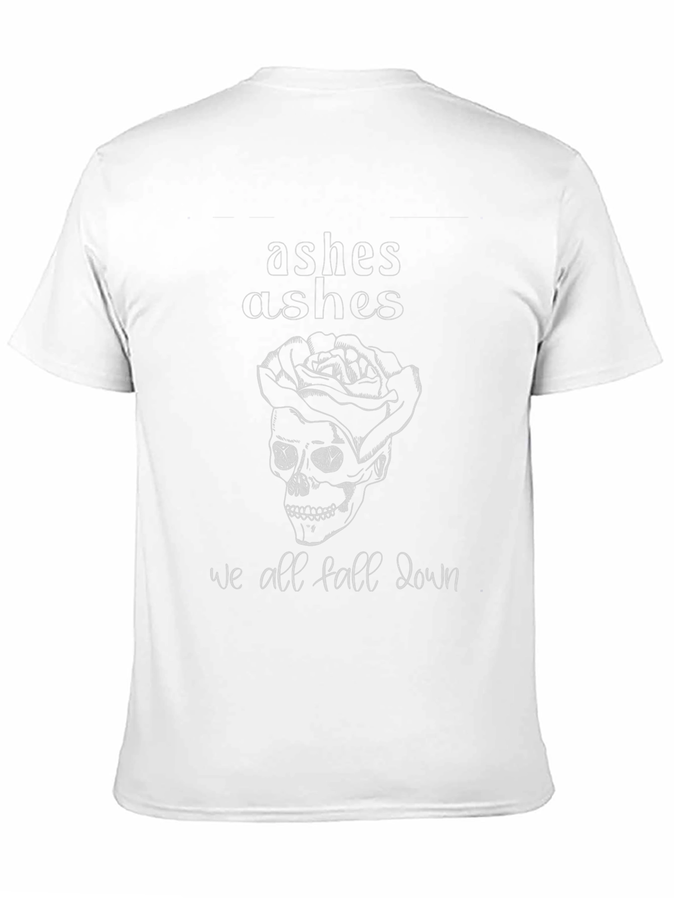 Ashes Rose Skull Graphic Black Tee